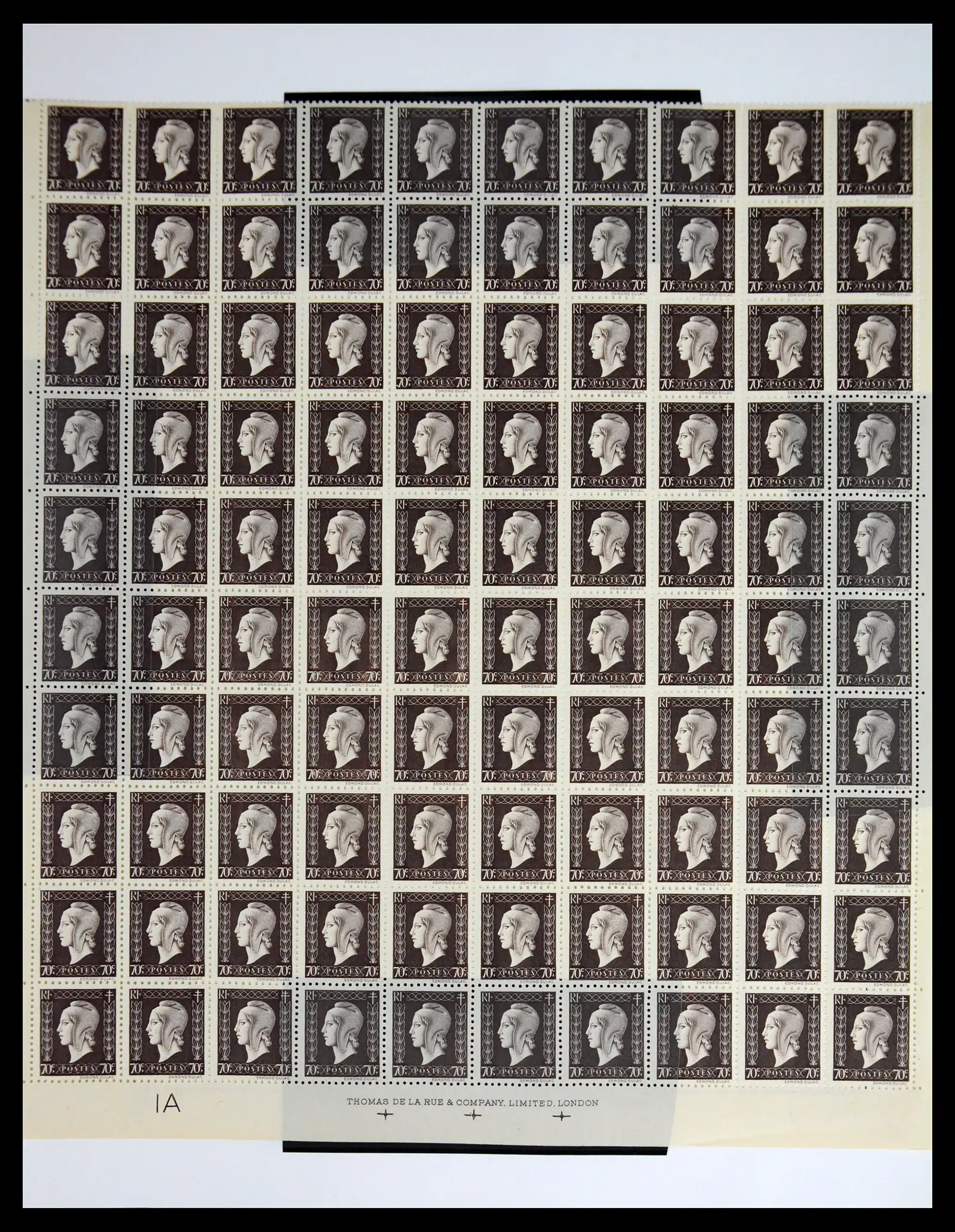 41596 0080 - Stamp collection 41596 France sheets/part sheets 1938-1970.