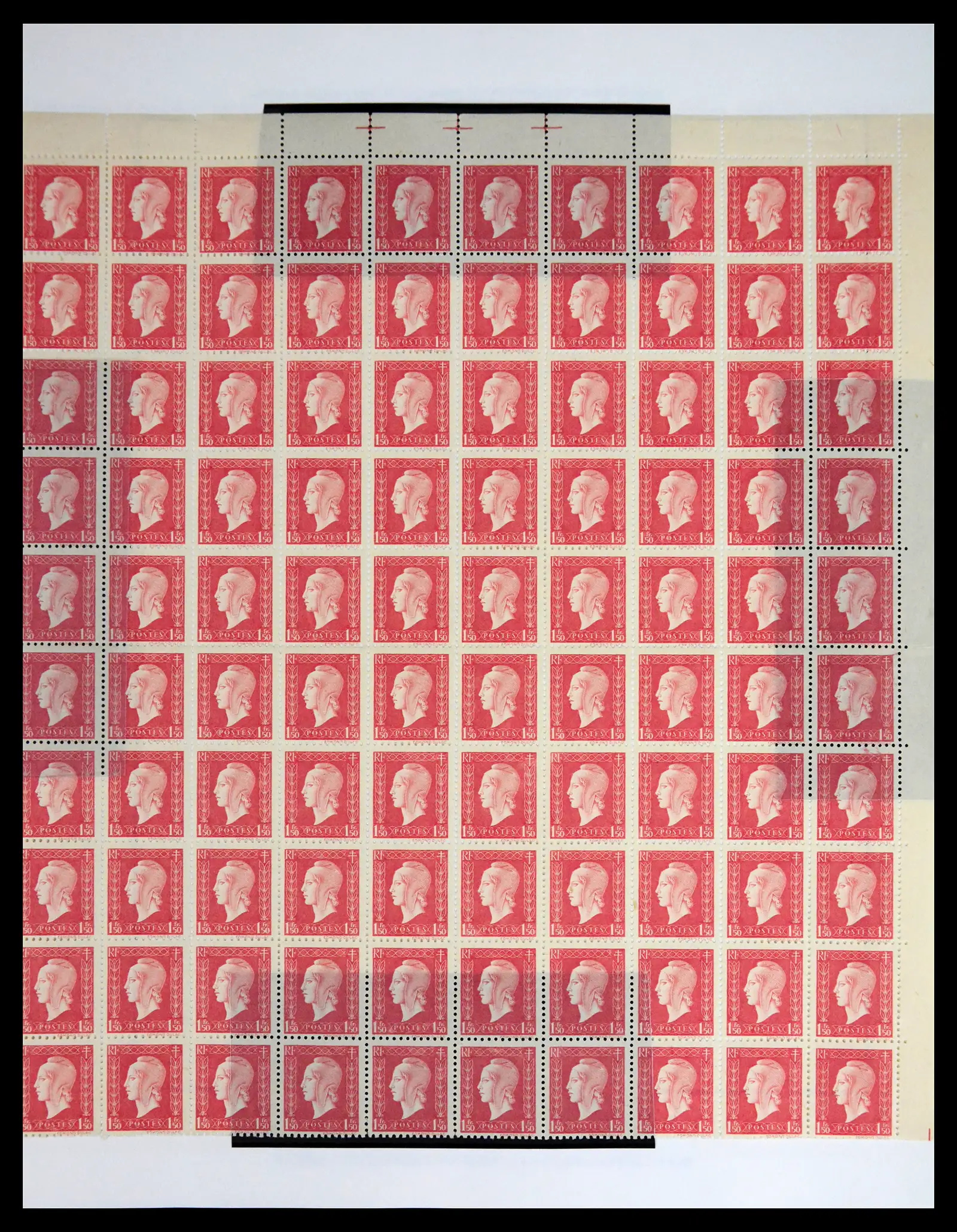 41596 0084 - Stamp collection 41596 France sheets/part sheets 1938-1970.
