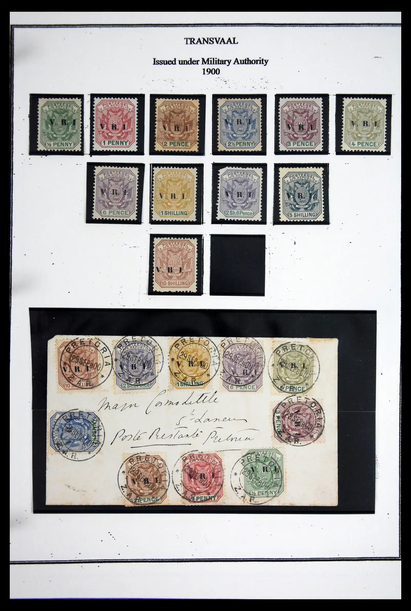 41598 0007 - Stamp collection 41598 Transvaal 1878-1910.