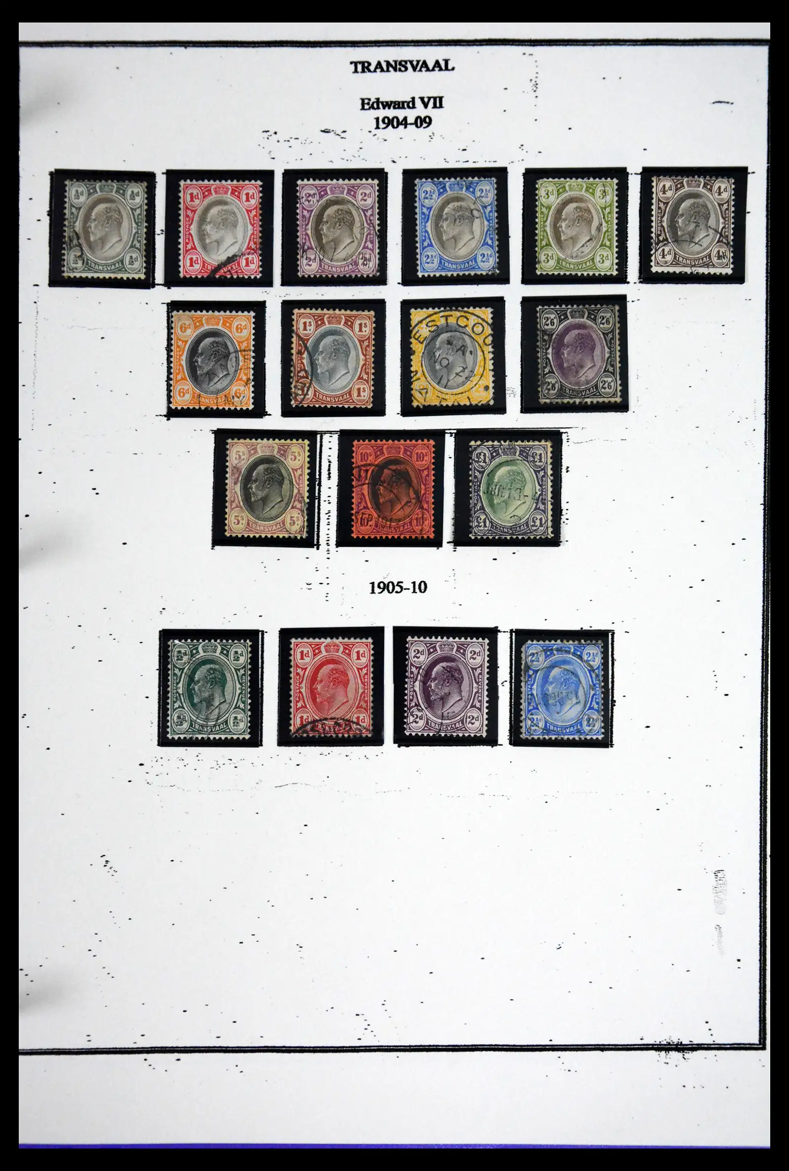 41598 0010 - Stamp collection 41598 Transvaal 1878-1910.