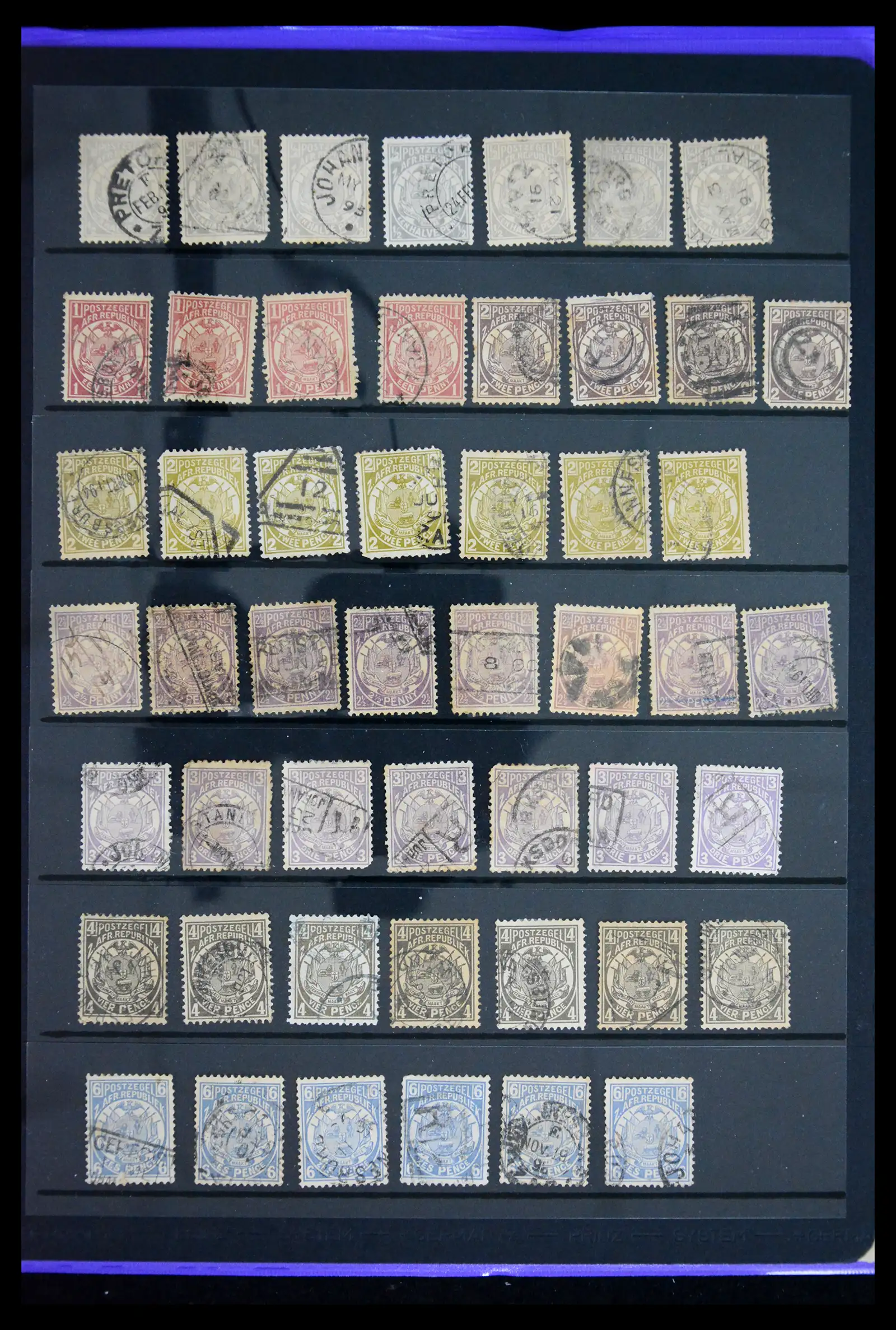 41598 0012 - Stamp collection 41598 Transvaal 1878-1910.