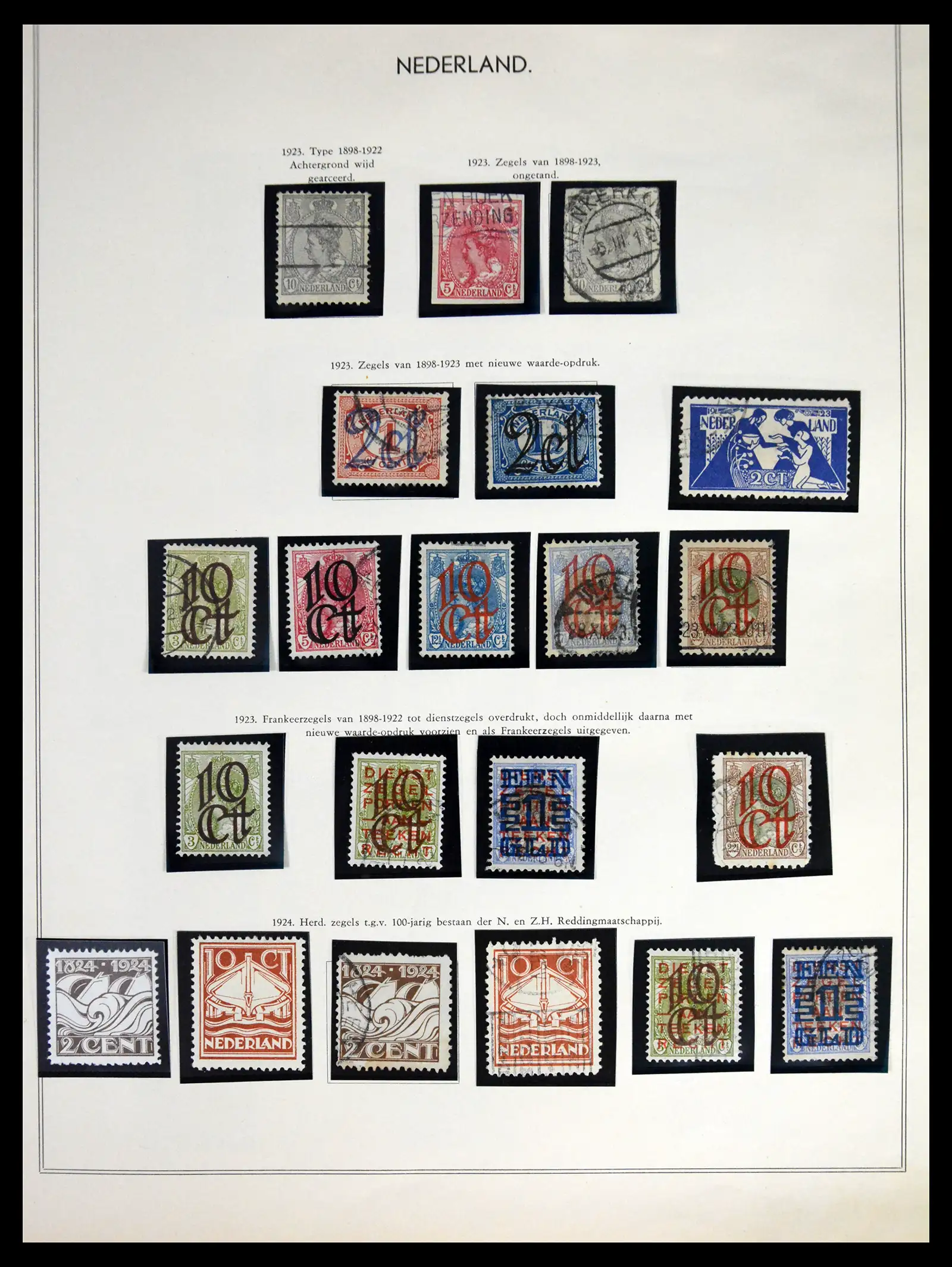 41599 0007 - Postzegelverzameling 41599 Nederland 1852-1957.