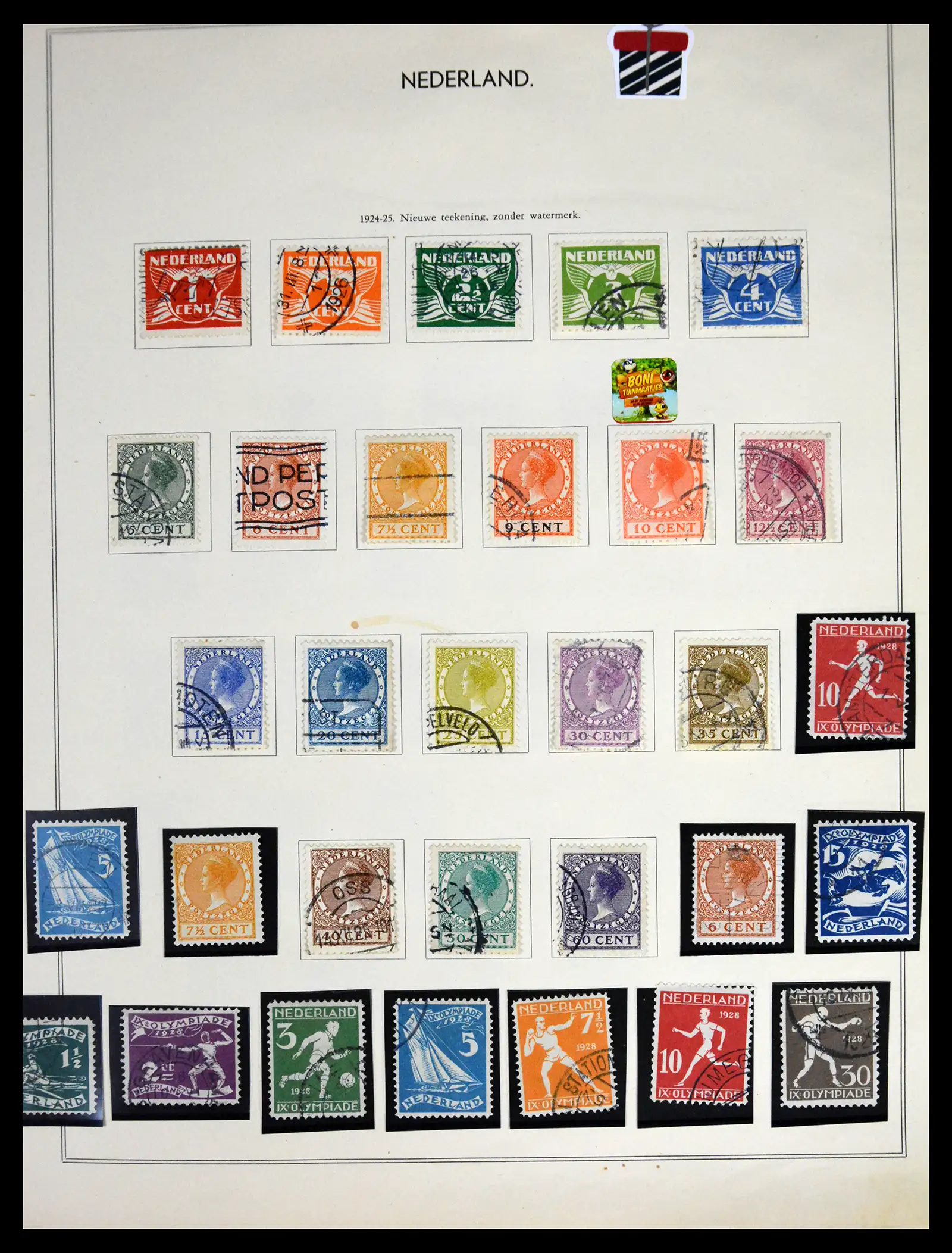 41599 0010 - Postzegelverzameling 41599 Nederland 1852-1957.