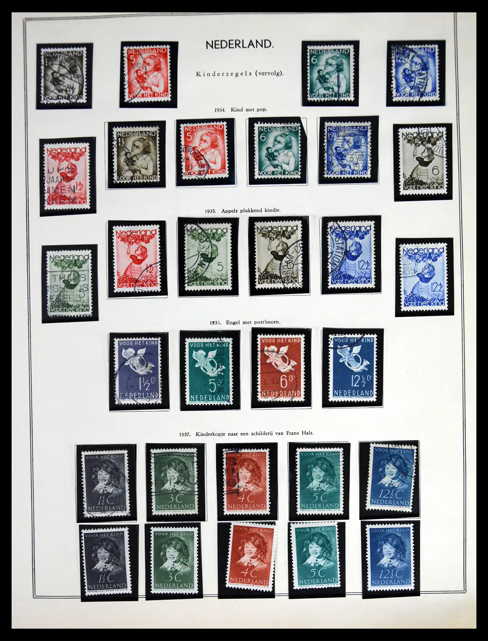 41599 0015 - Postzegelverzameling 41599 Nederland 1852-1957.