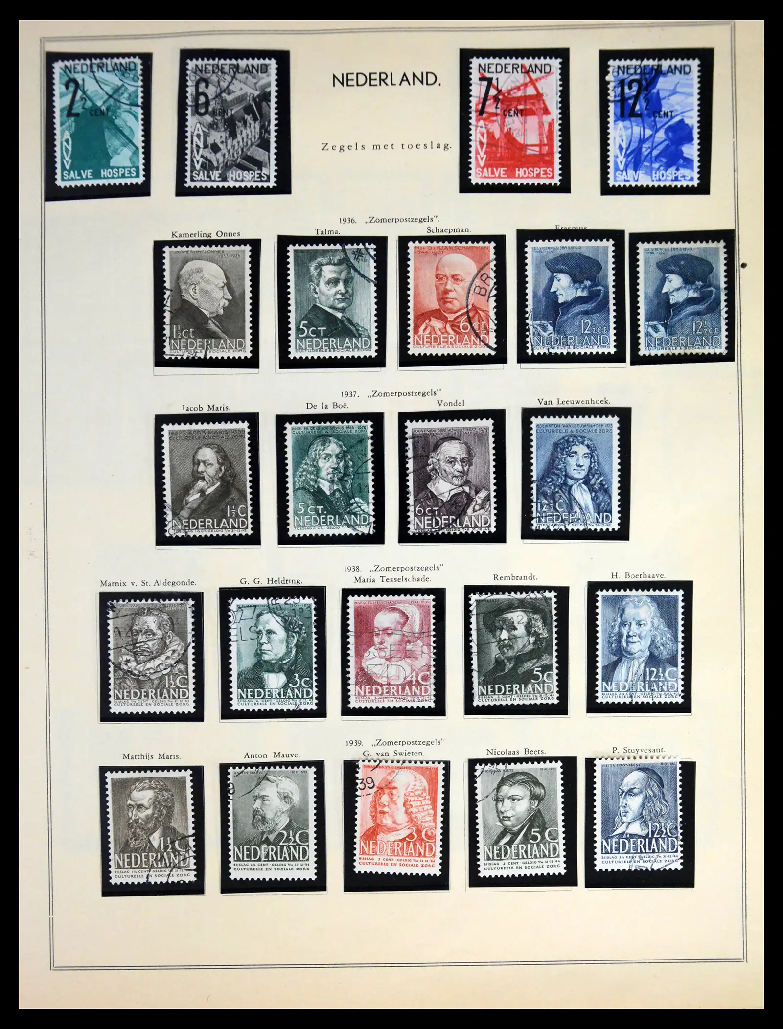 41599 0016 - Postzegelverzameling 41599 Nederland 1852-1957.