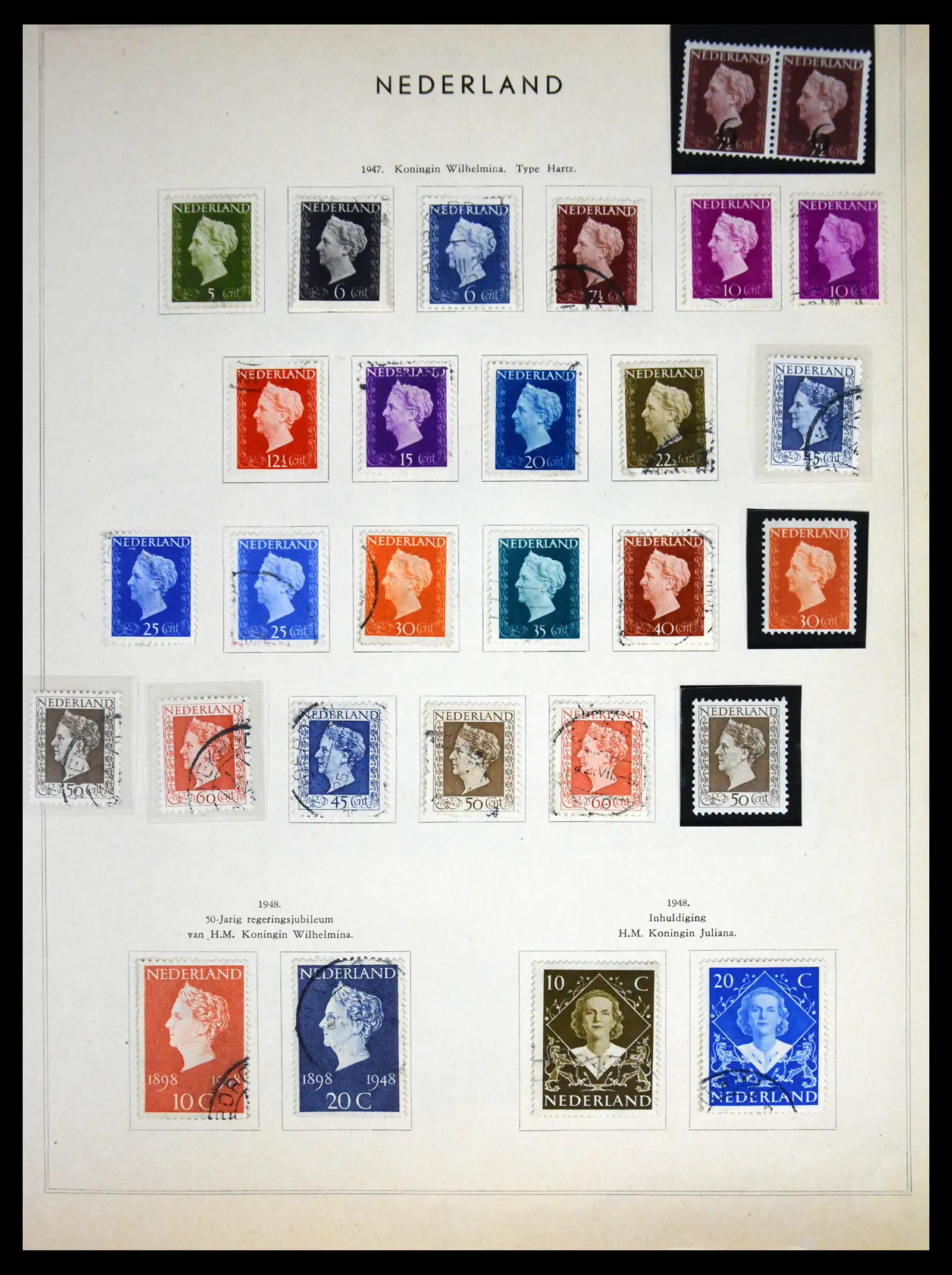 41599 0025 - Postzegelverzameling 41599 Nederland 1852-1957.