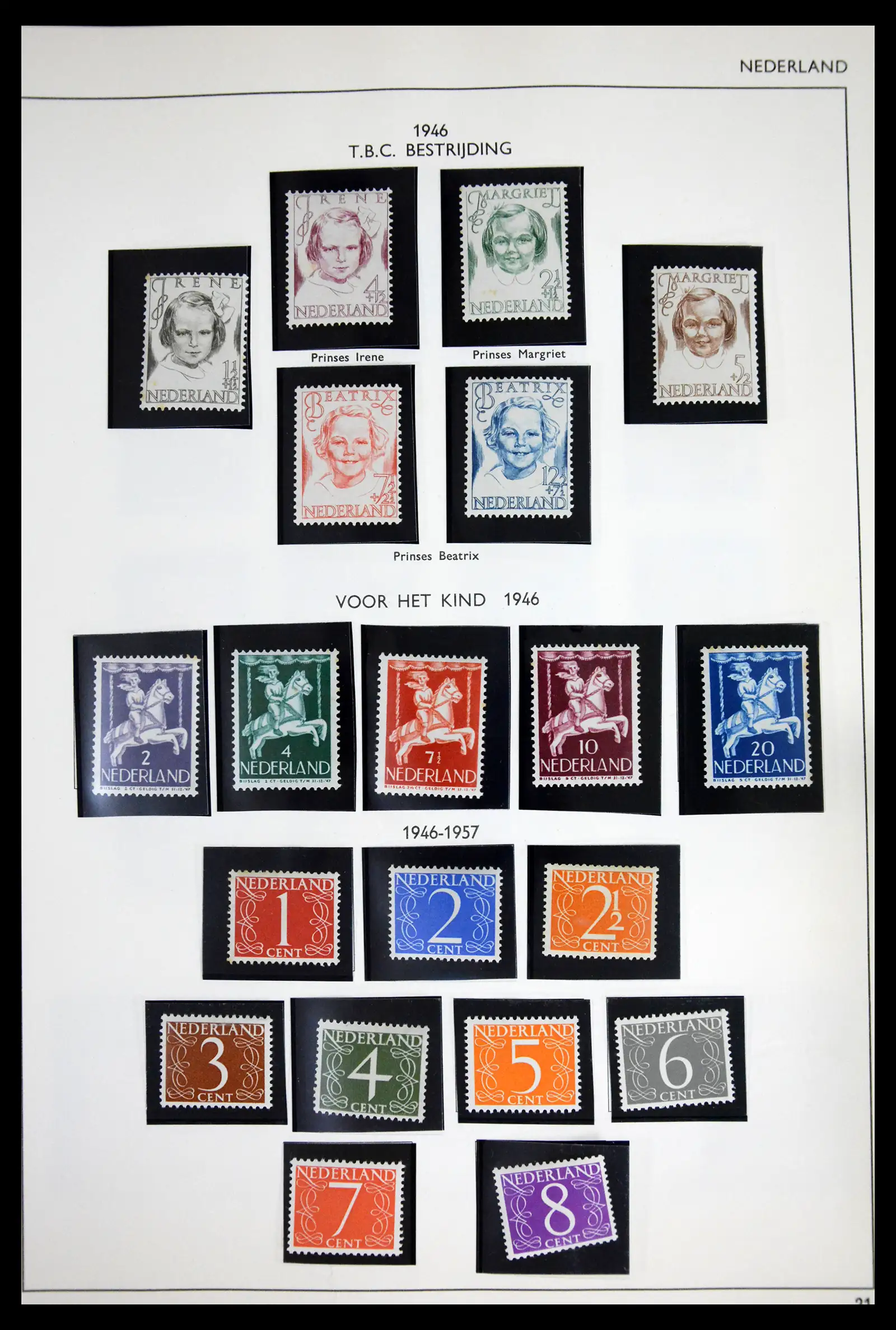 41601 0022 - Postzegelverzameling 41601 Nederland 1852-1977.