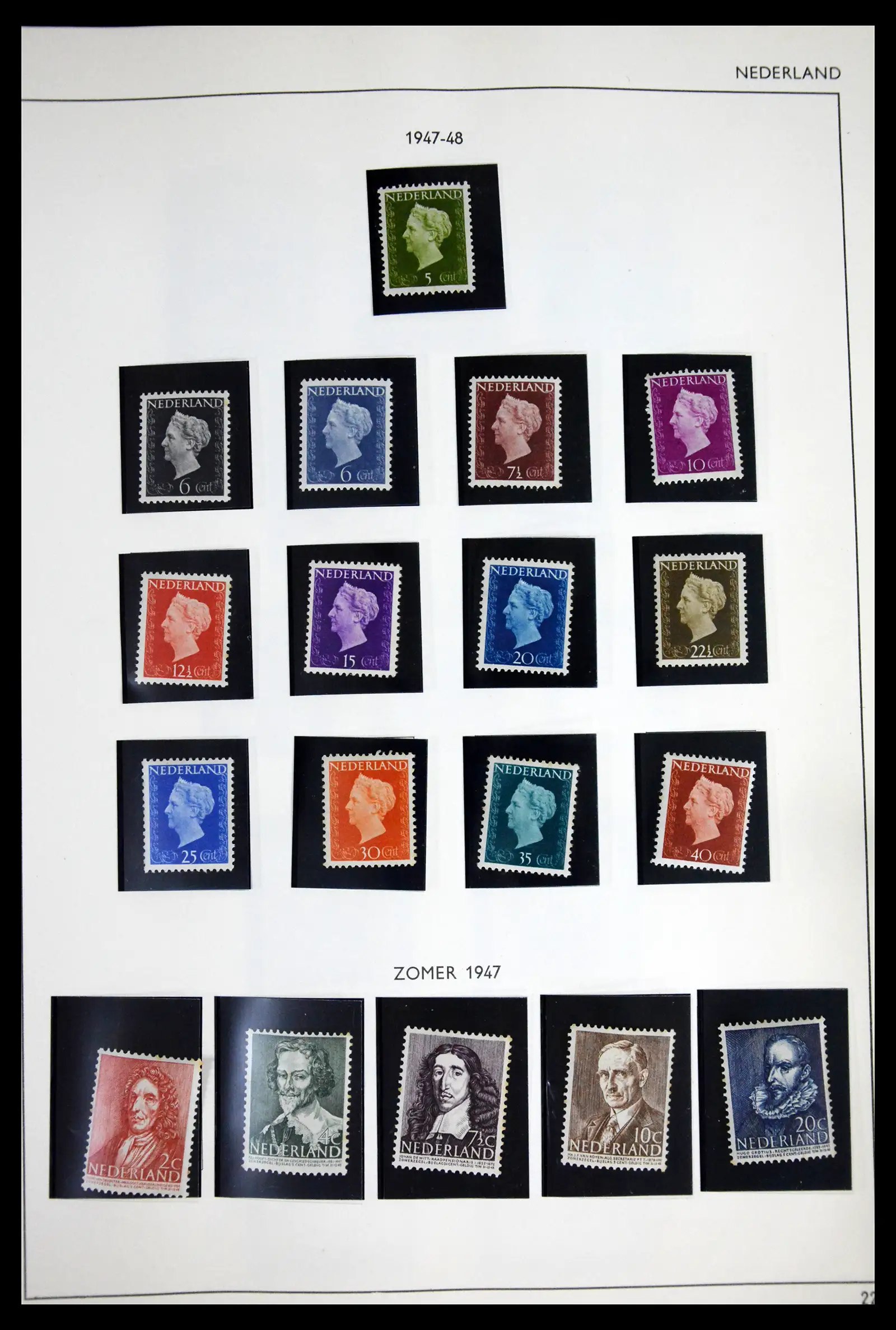 41601 0023 - Postzegelverzameling 41601 Nederland 1852-1977.