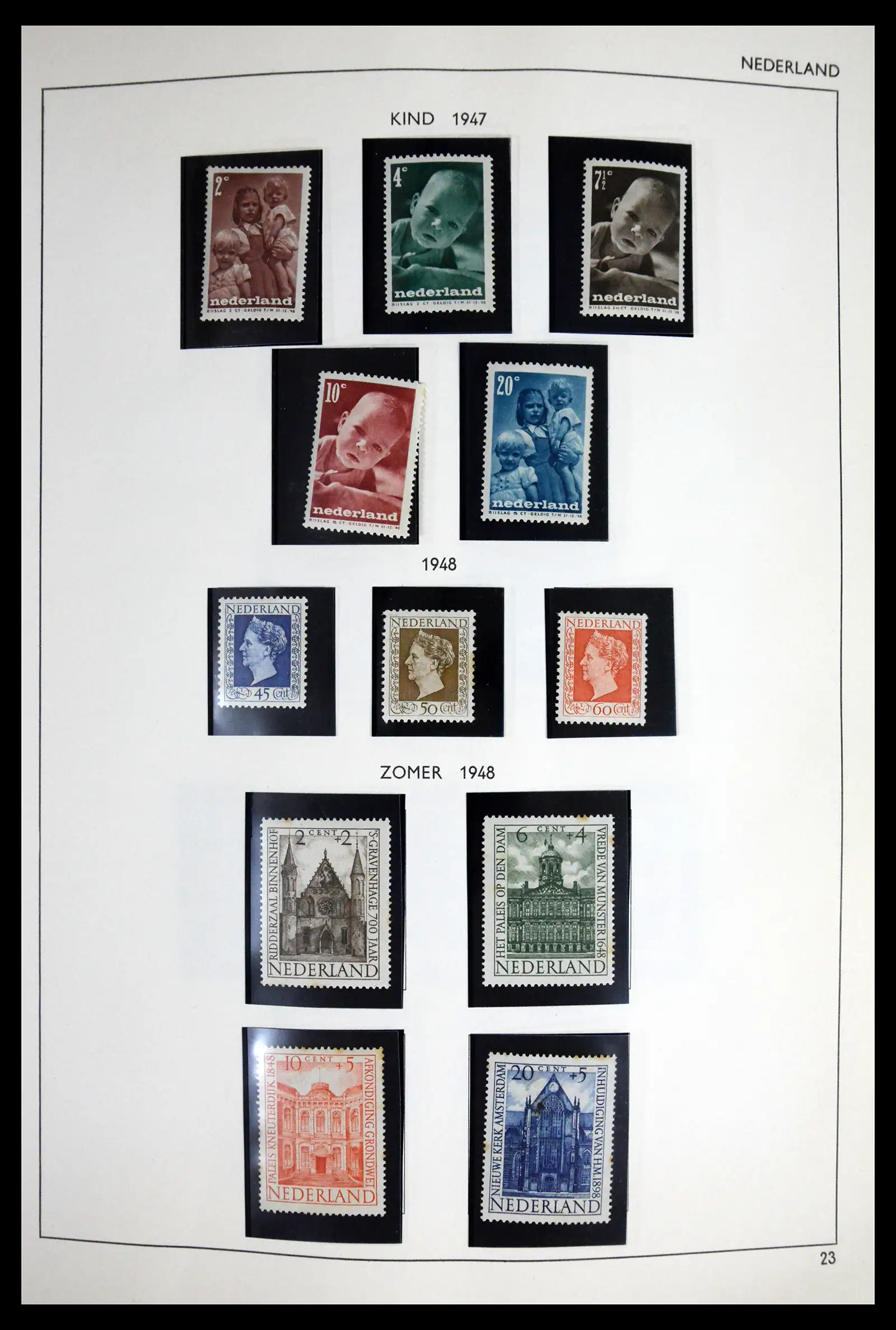41601 0024 - Postzegelverzameling 41601 Nederland 1852-1977.