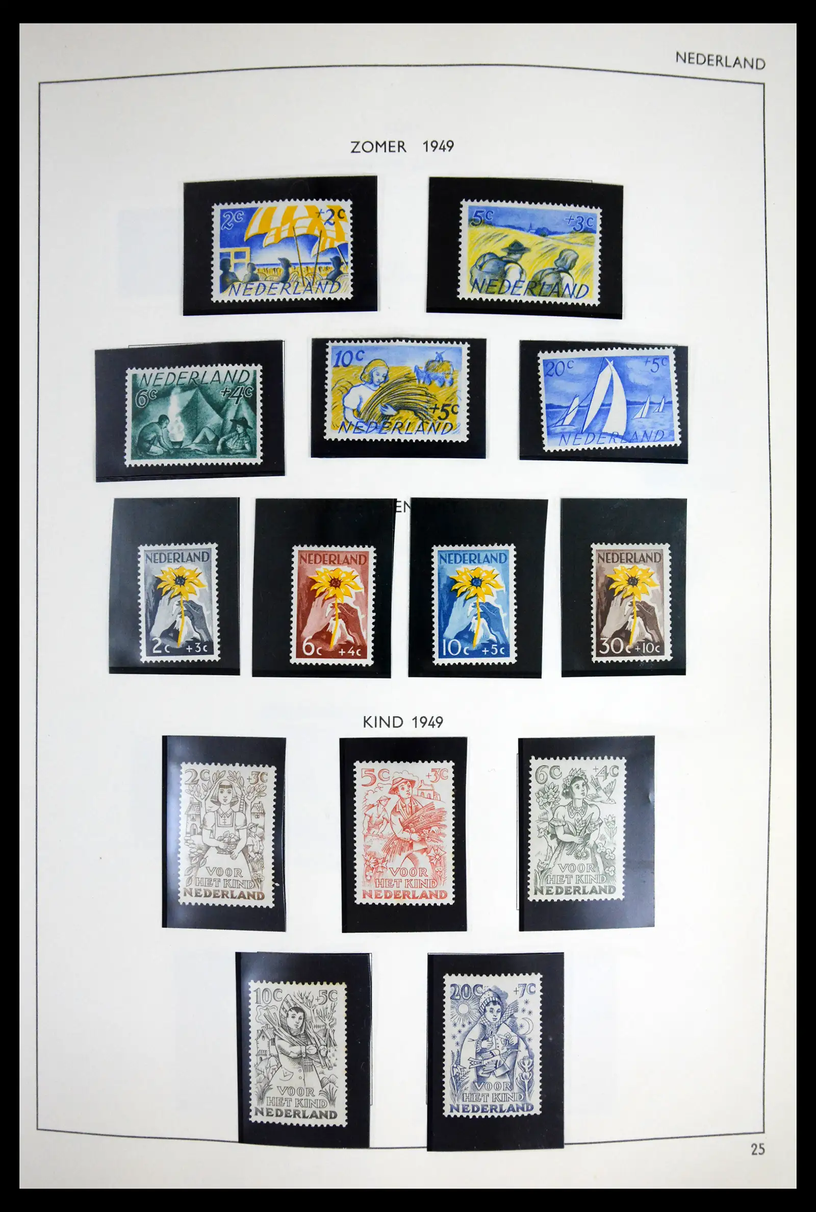41601 0026 - Postzegelverzameling 41601 Nederland 1852-1977.