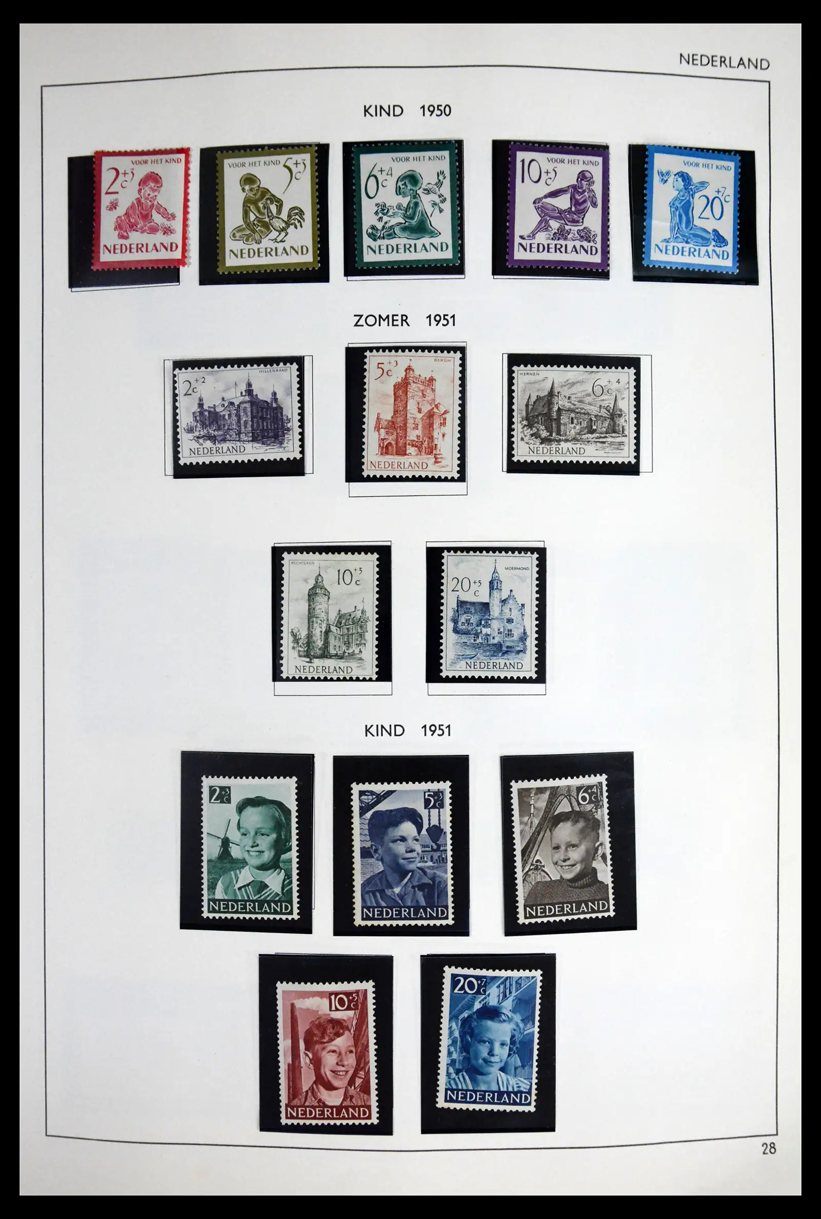 41601 0029 - Postzegelverzameling 41601 Nederland 1852-1977.