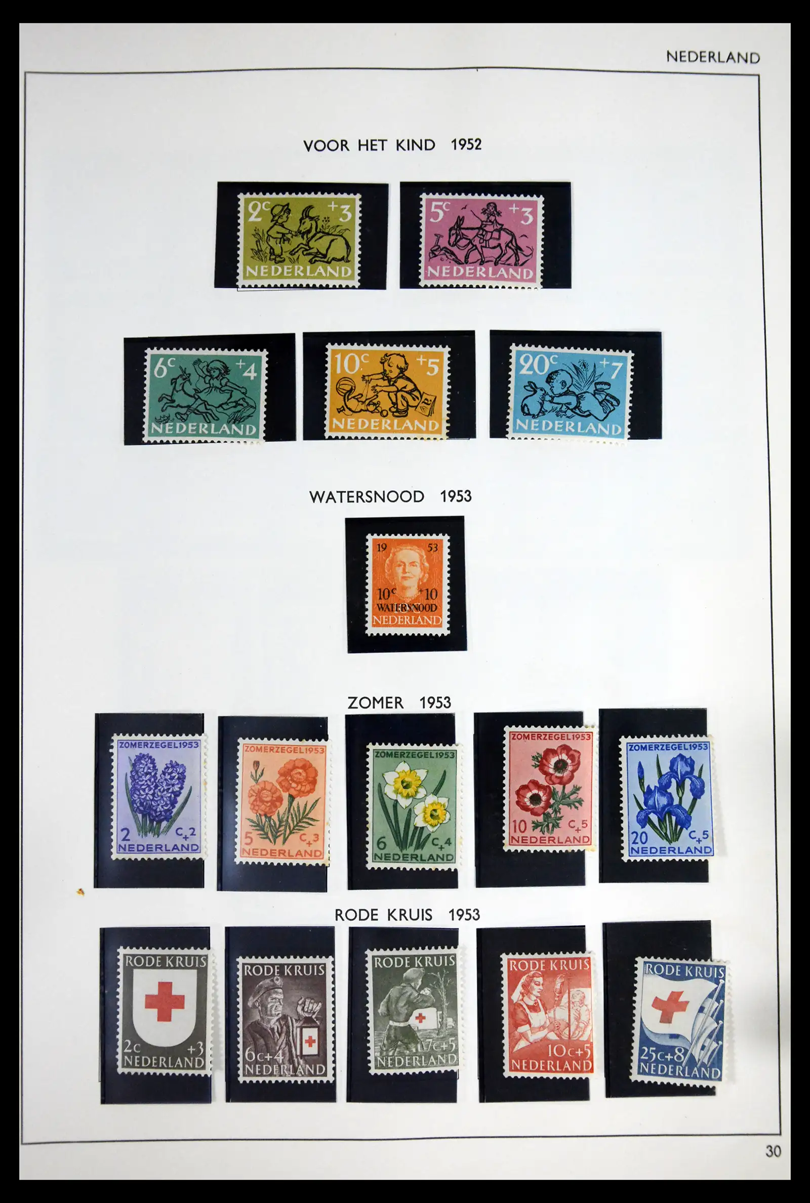 41601 0031 - Postzegelverzameling 41601 Nederland 1852-1977.