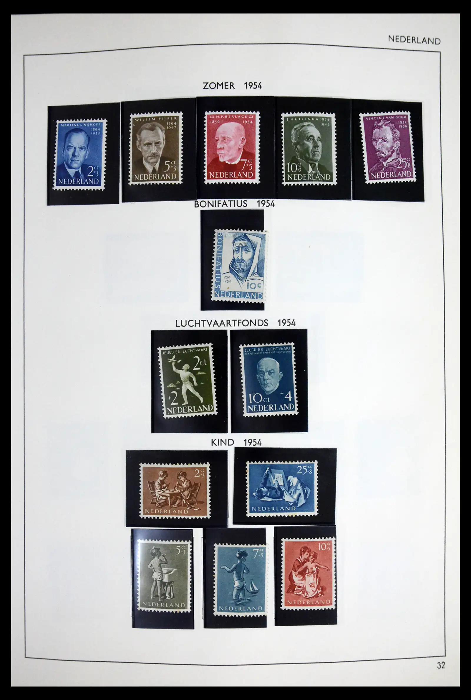 41601 0034 - Postzegelverzameling 41601 Nederland 1852-1977.