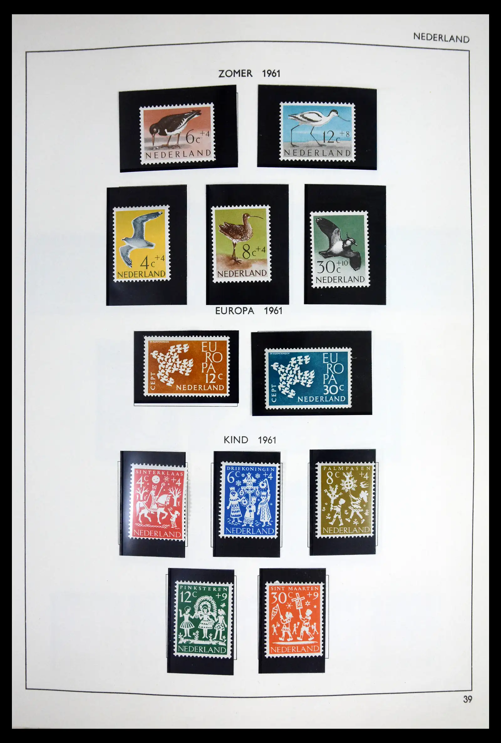 41601 0041 - Postzegelverzameling 41601 Nederland 1852-1977.