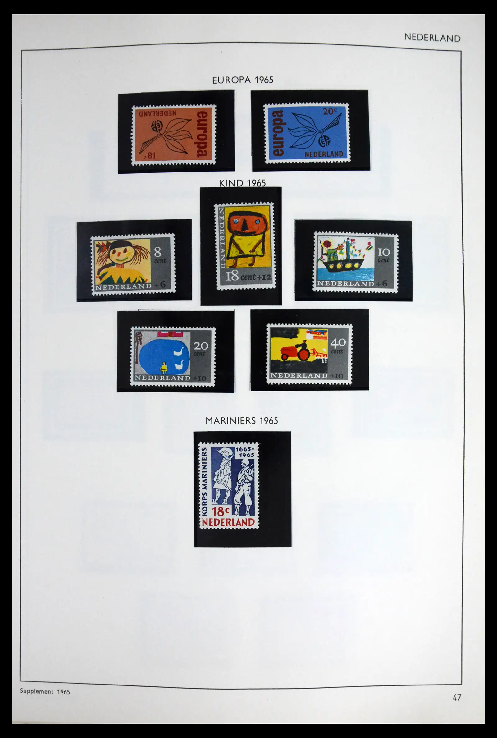 41601 0048 - Postzegelverzameling 41601 Nederland 1852-1977.