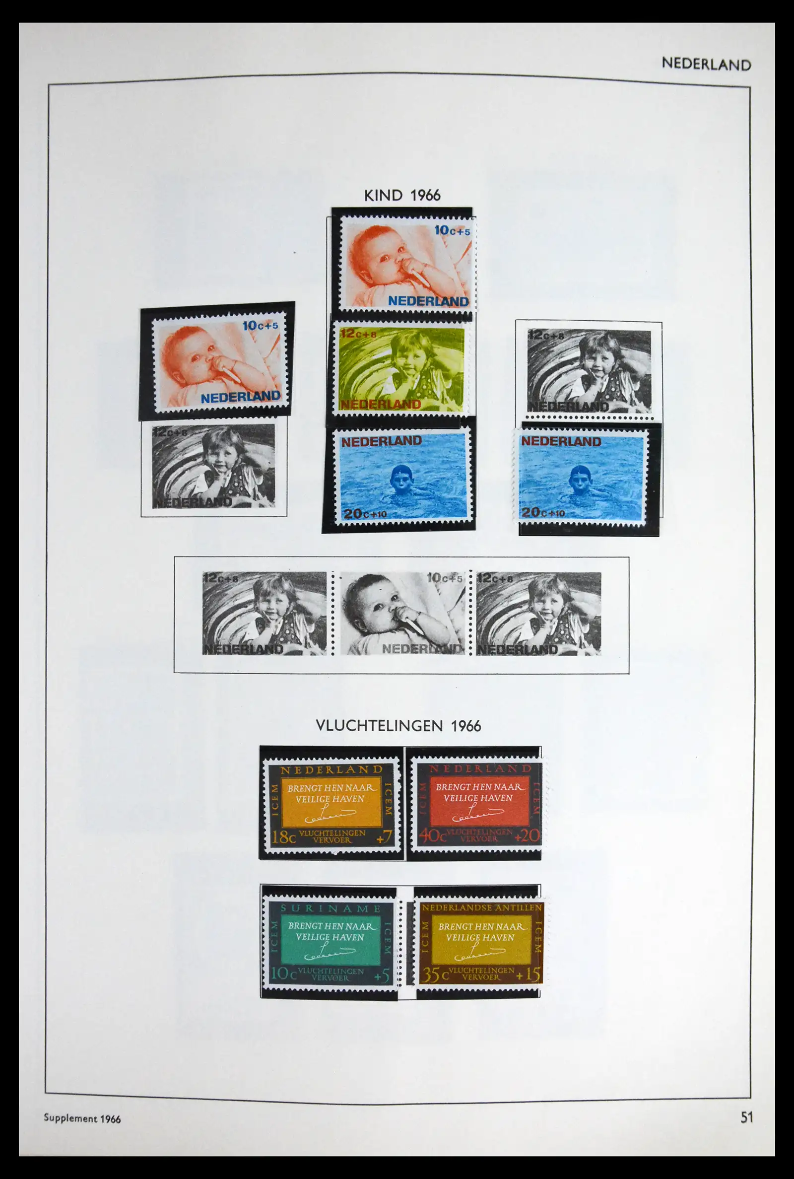 41601 0050 - Postzegelverzameling 41601 Nederland 1852-1977.