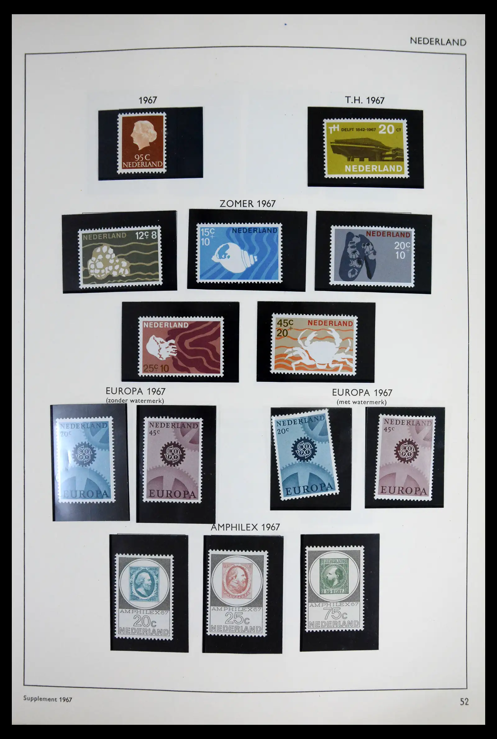 41601 0051 - Postzegelverzameling 41601 Nederland 1852-1977.