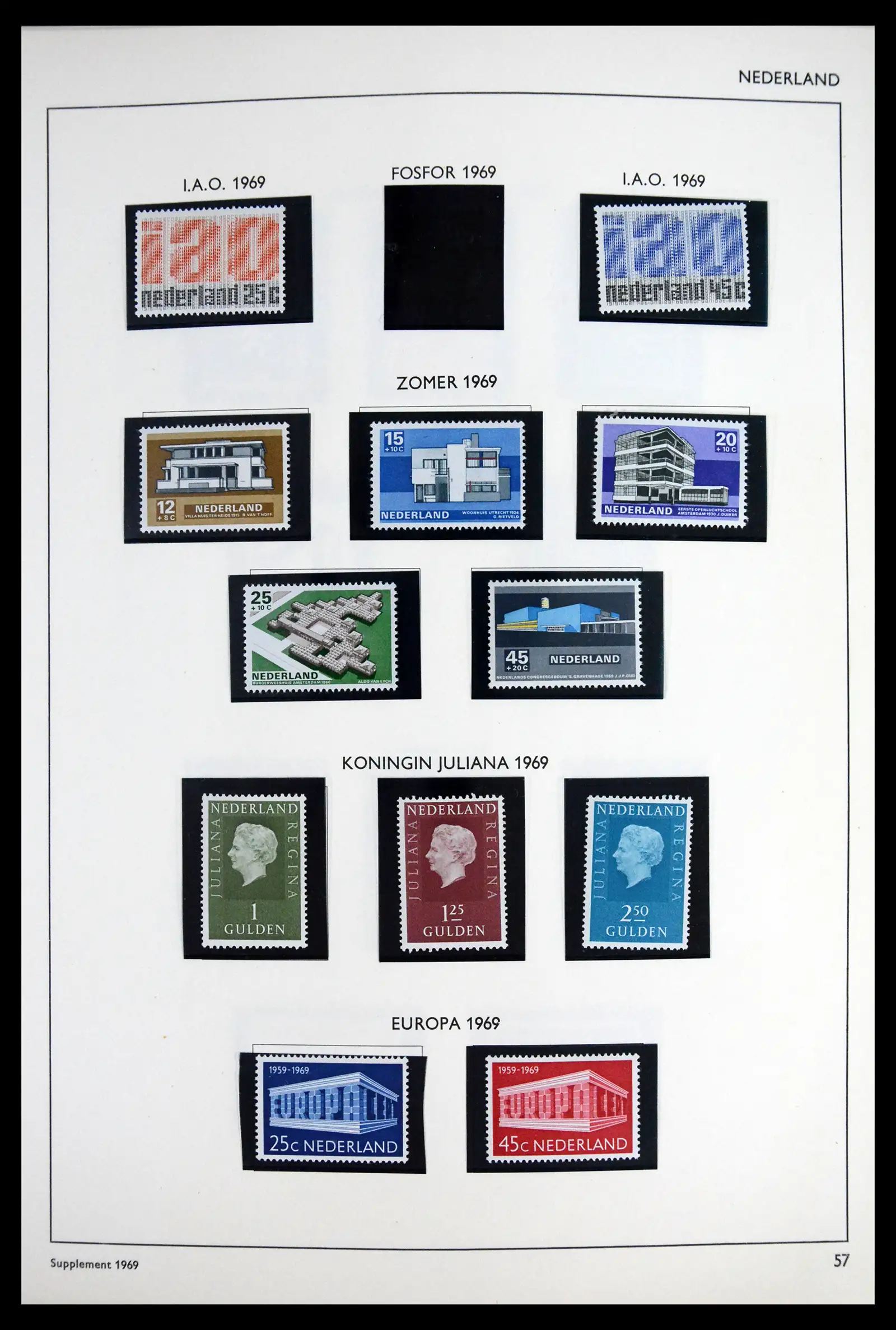 41601 0054 - Postzegelverzameling 41601 Nederland 1852-1977.