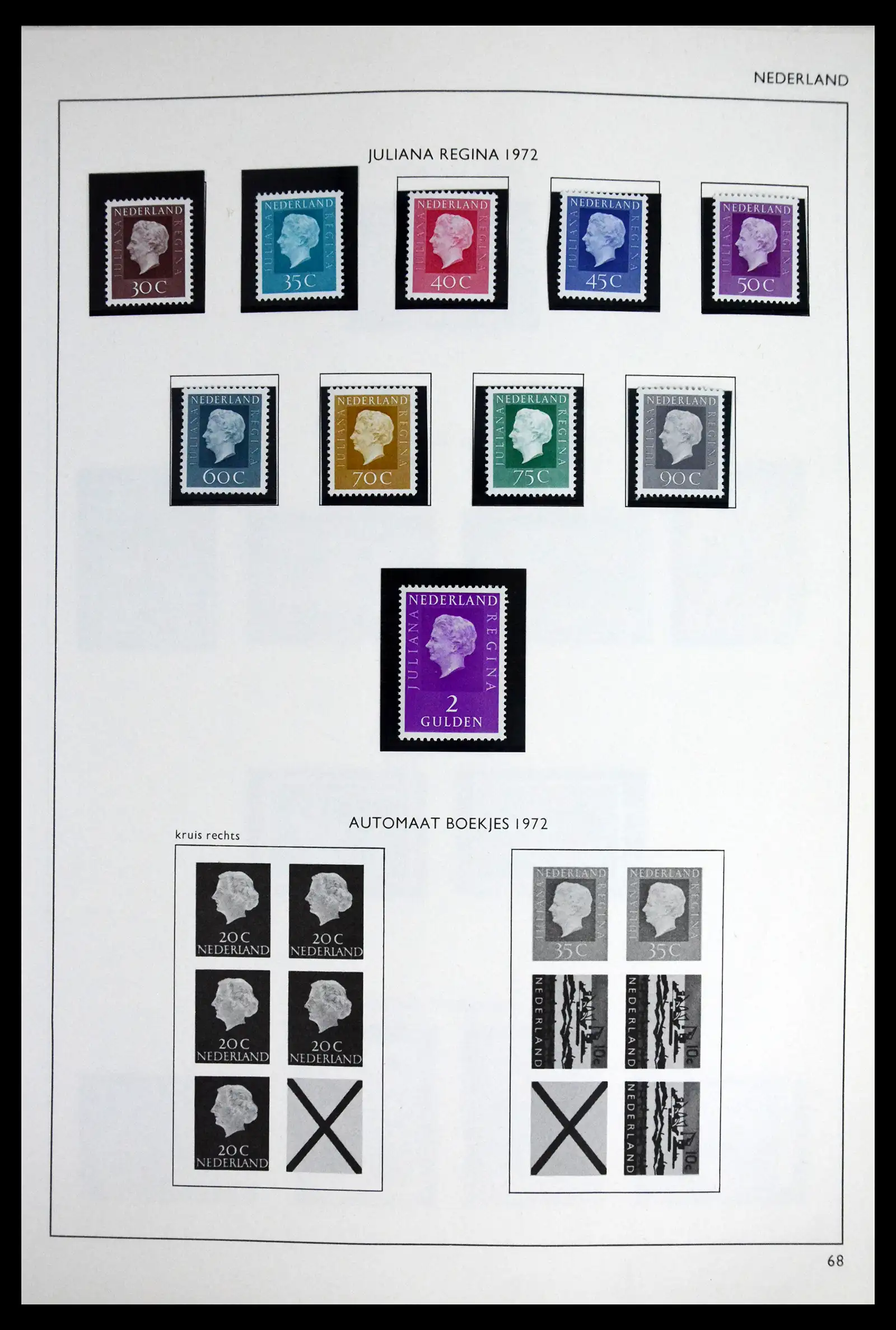41601 0062 - Postzegelverzameling 41601 Nederland 1852-1977.