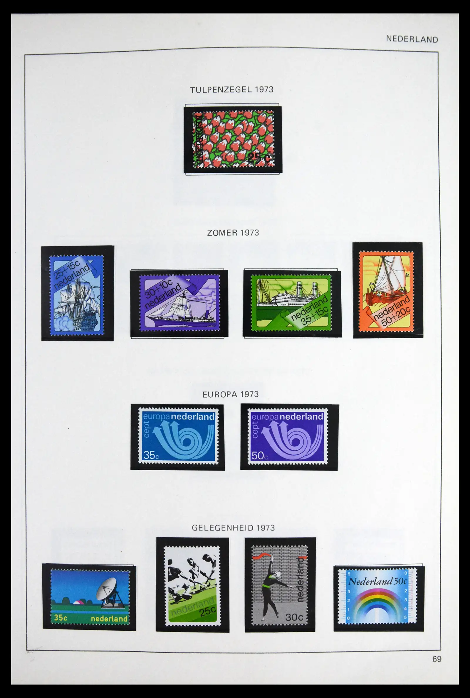 41601 0063 - Postzegelverzameling 41601 Nederland 1852-1977.