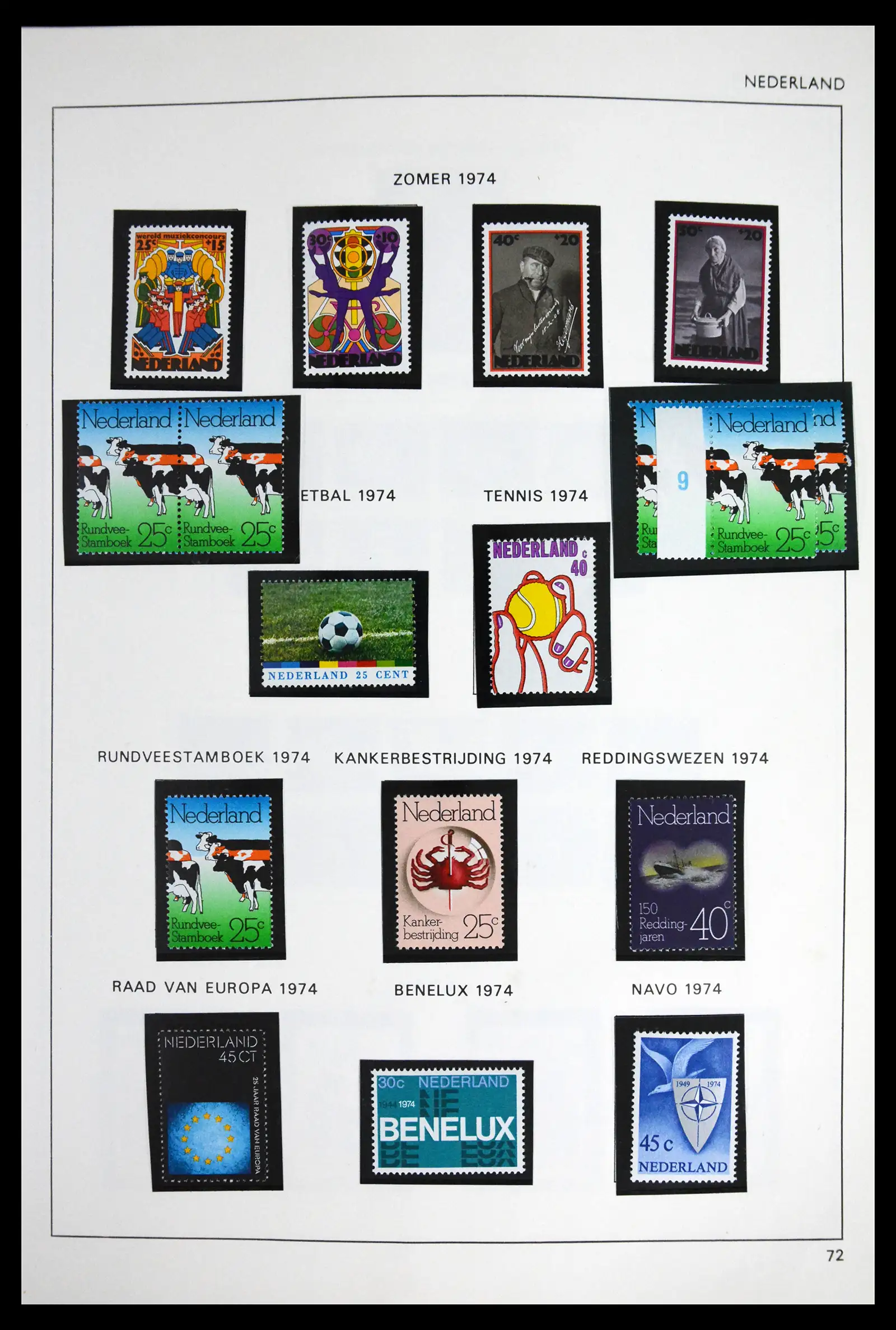 41601 0066 - Postzegelverzameling 41601 Nederland 1852-1977.