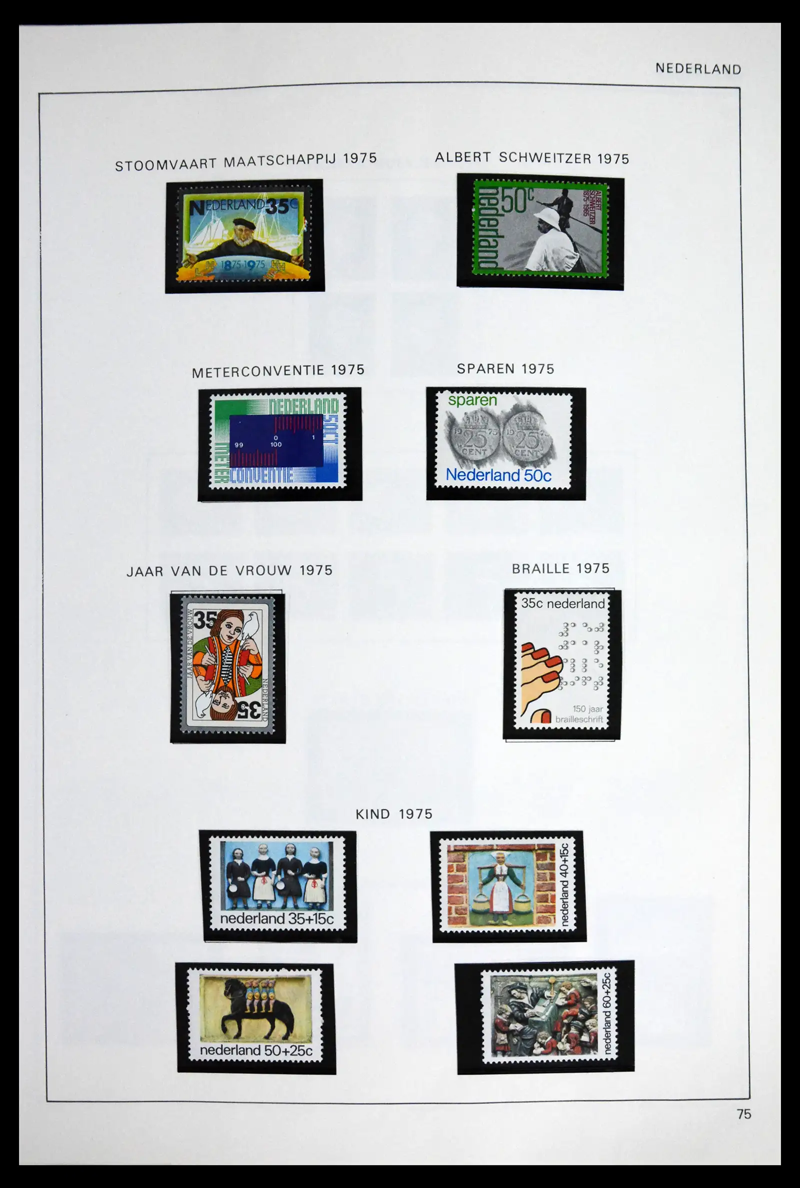 41601 0069 - Postzegelverzameling 41601 Nederland 1852-1977.