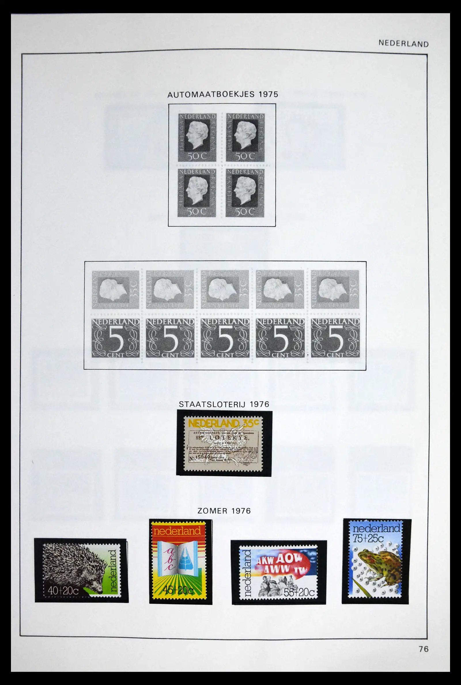 41601 0070 - Postzegelverzameling 41601 Nederland 1852-1977.