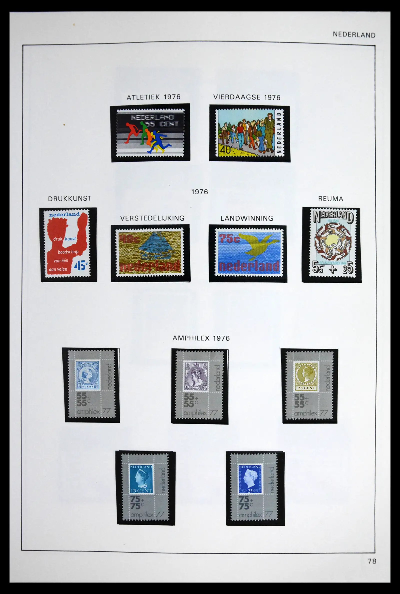 41601 0072 - Postzegelverzameling 41601 Nederland 1852-1977.