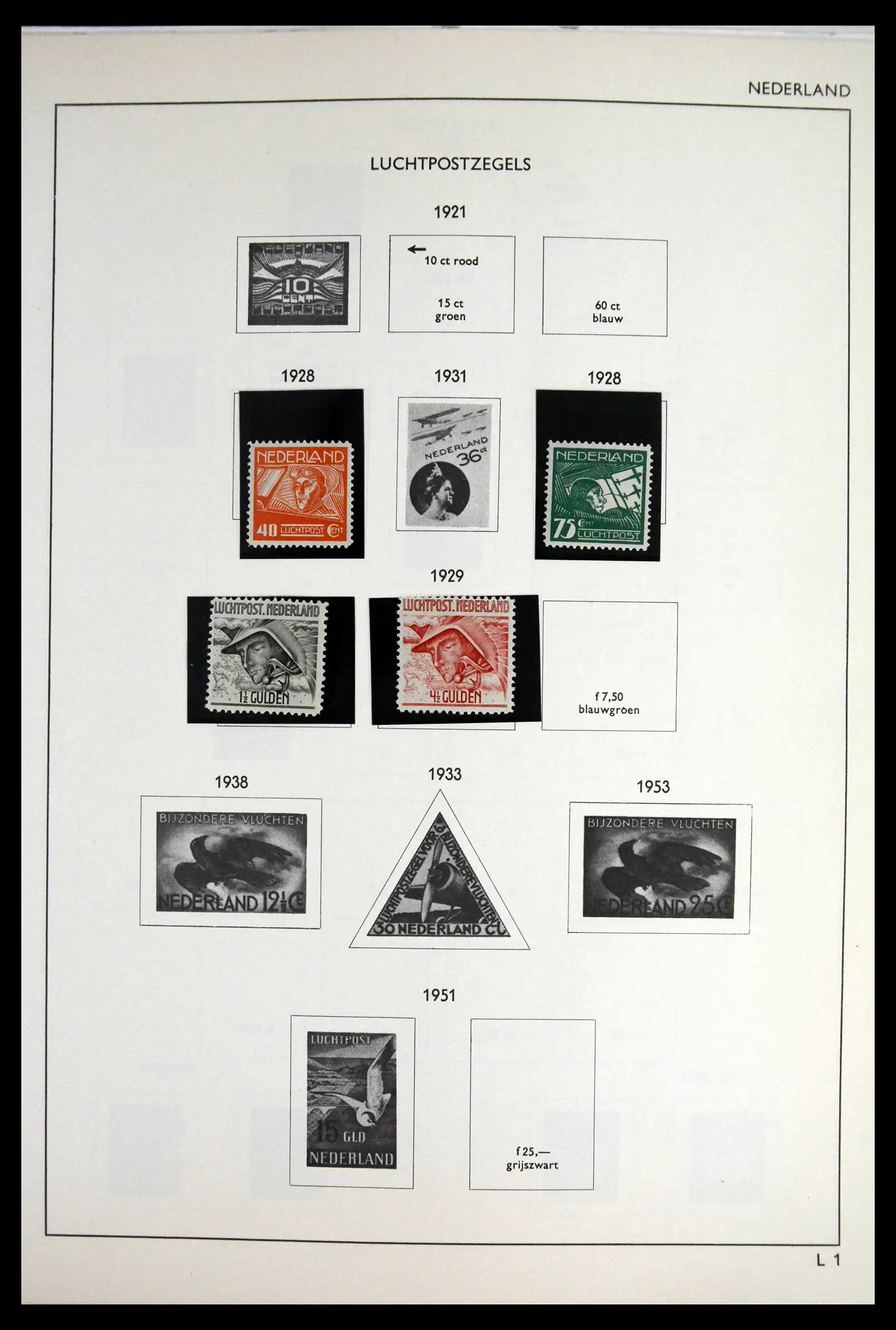 41601 0076 - Postzegelverzameling 41601 Nederland 1852-1977.