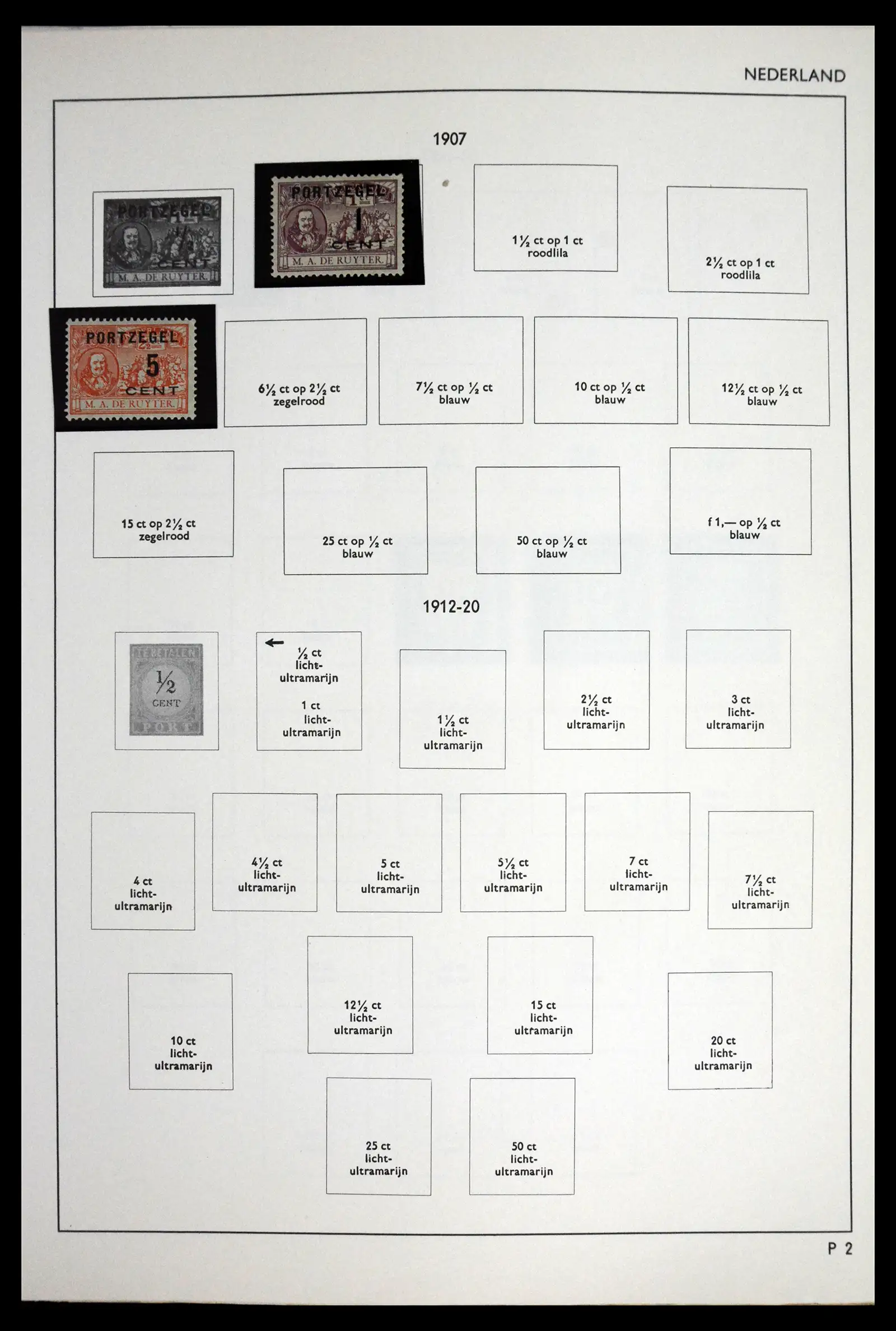 41601 0077 - Postzegelverzameling 41601 Nederland 1852-1977.