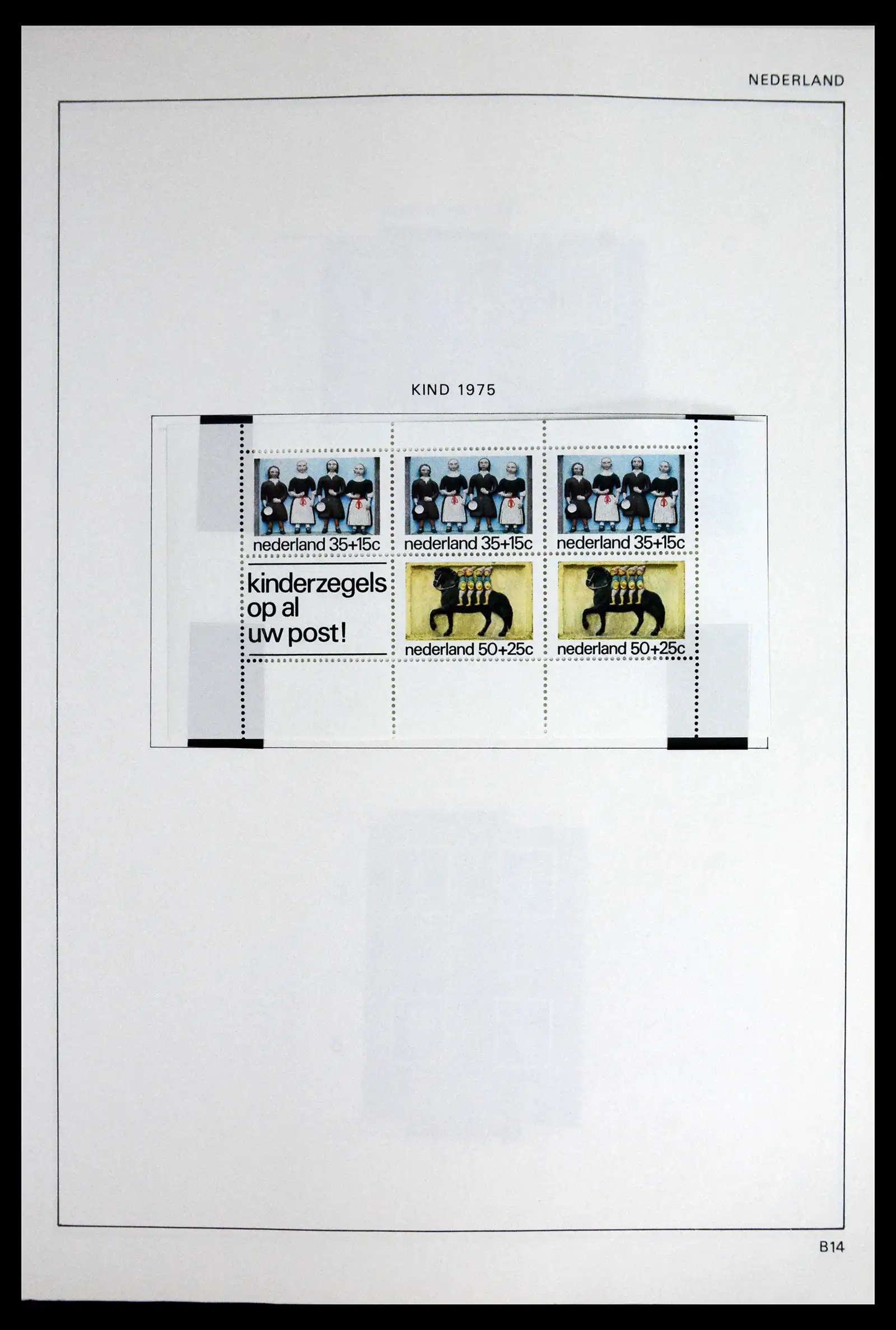 41601 0090 - Postzegelverzameling 41601 Nederland 1852-1977.