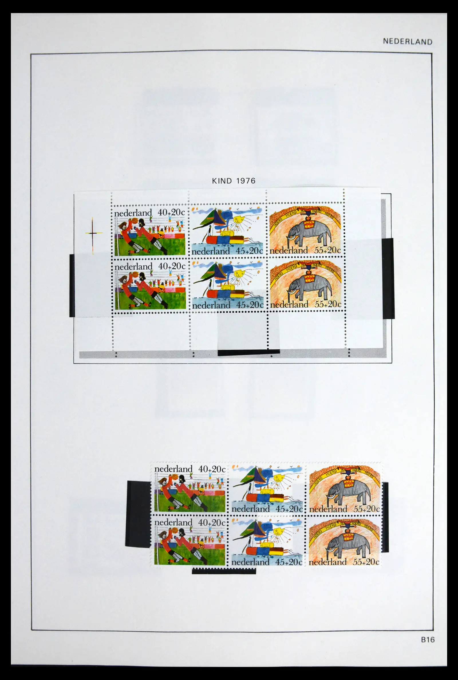 41601 0092 - Postzegelverzameling 41601 Nederland 1852-1977.