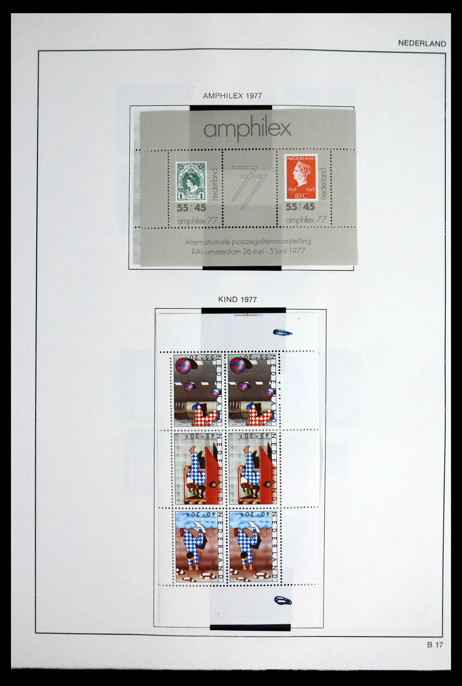 41601 0095 - Postzegelverzameling 41601 Nederland 1852-1977.