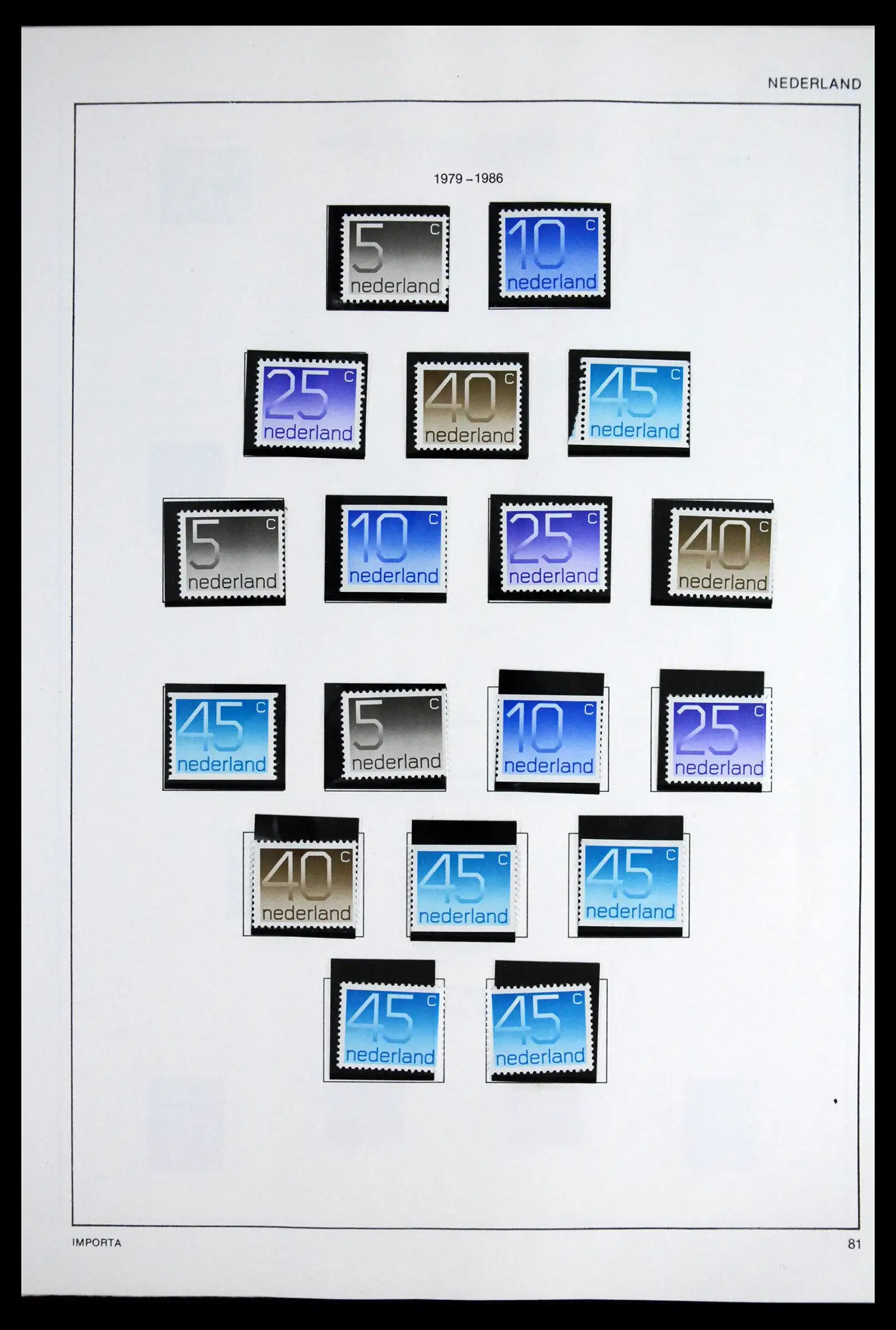 41601 0097 - Postzegelverzameling 41601 Nederland 1852-1977.