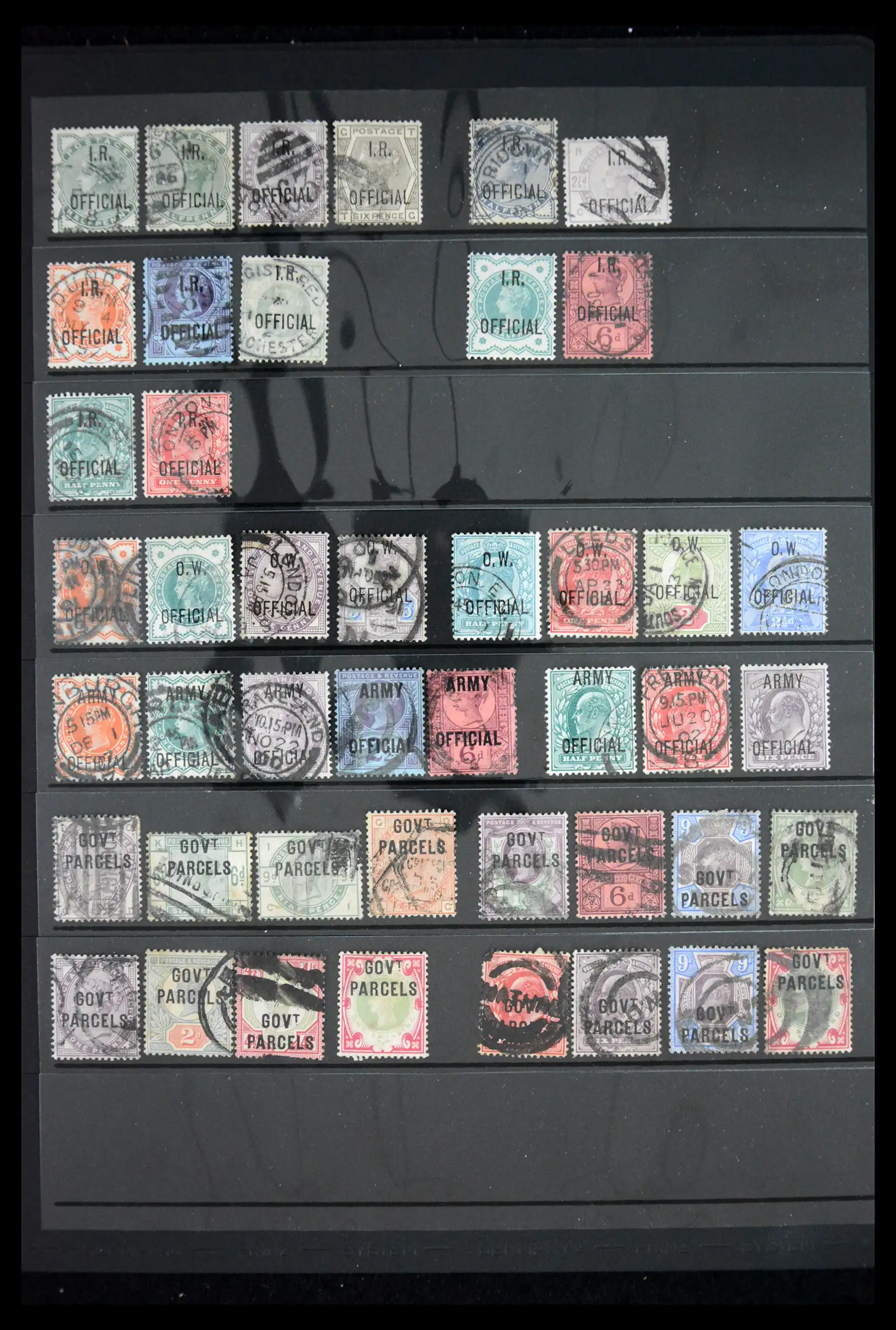 41602 0001 - Stamp collection 41602 Great Britain service stamps 1882-1904. 41602 0001 - Stamp collection 41602 Great Britain service stamps 1882-1904.