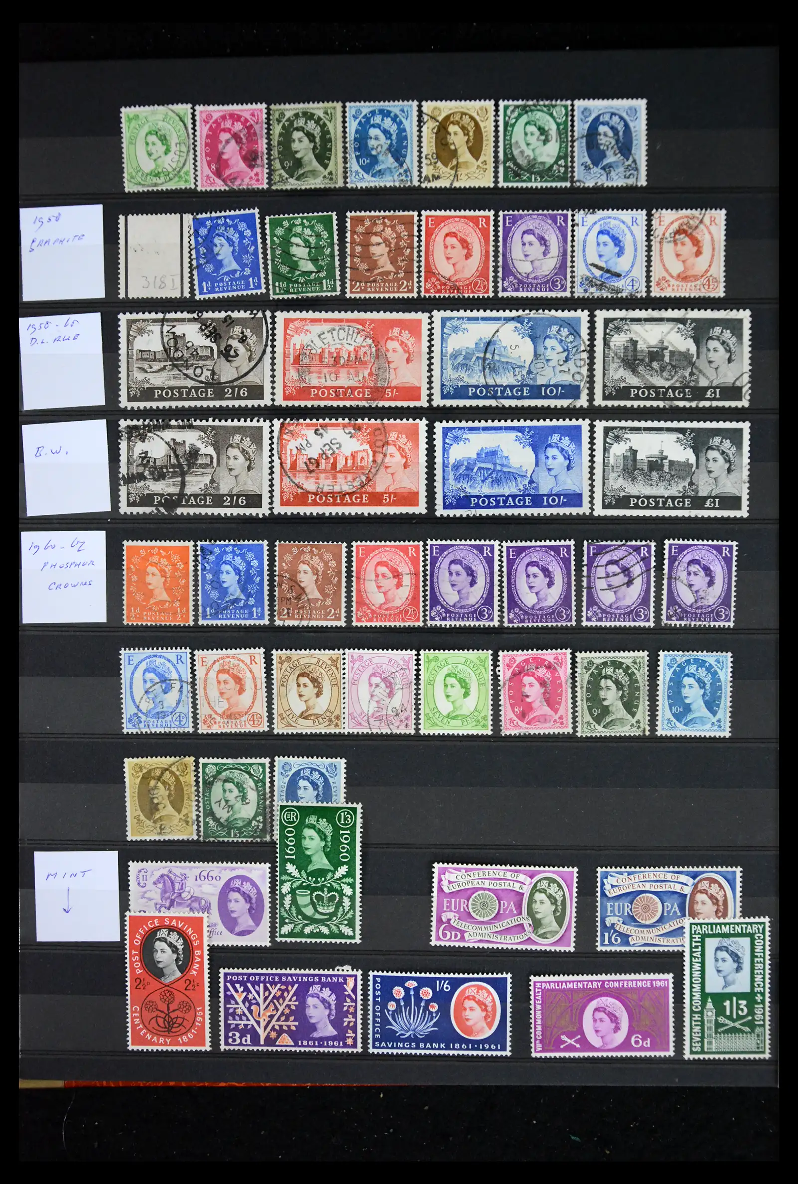 41603 0014 - Stamp collection 41603 Great Britain 1840-1970.