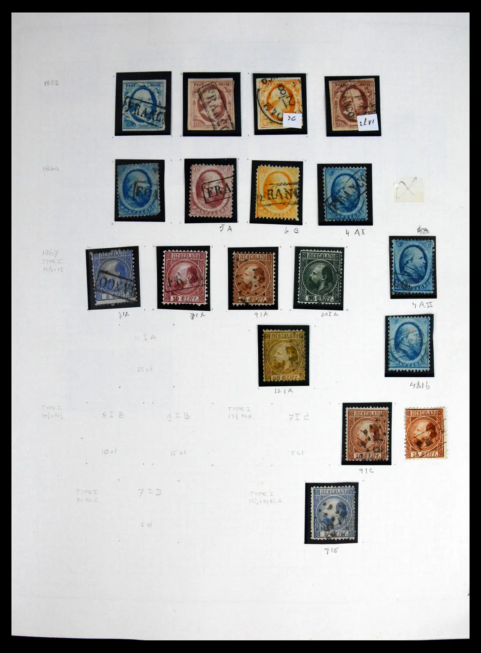 41605 0001 - Postzegelverzameling 41605 Nederland gespecialiseerd 1852-1998.