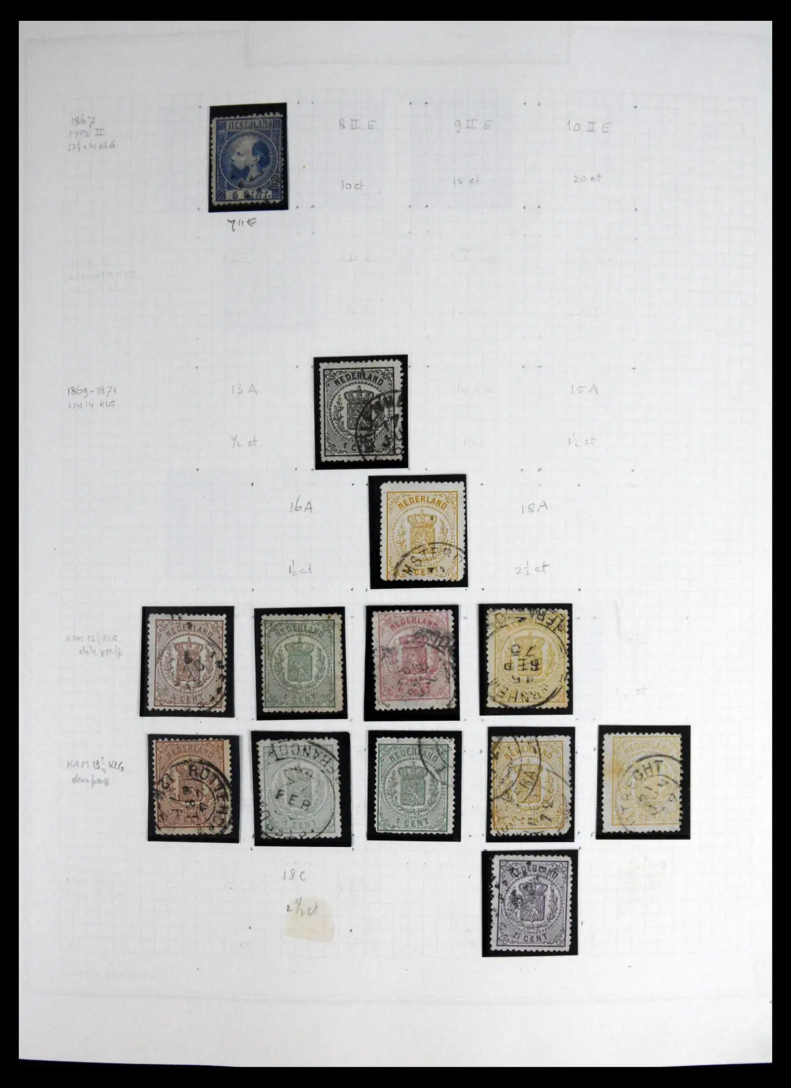 41605 0004 - Postzegelverzameling 41605 Nederland gespecialiseerd 1852-1998.