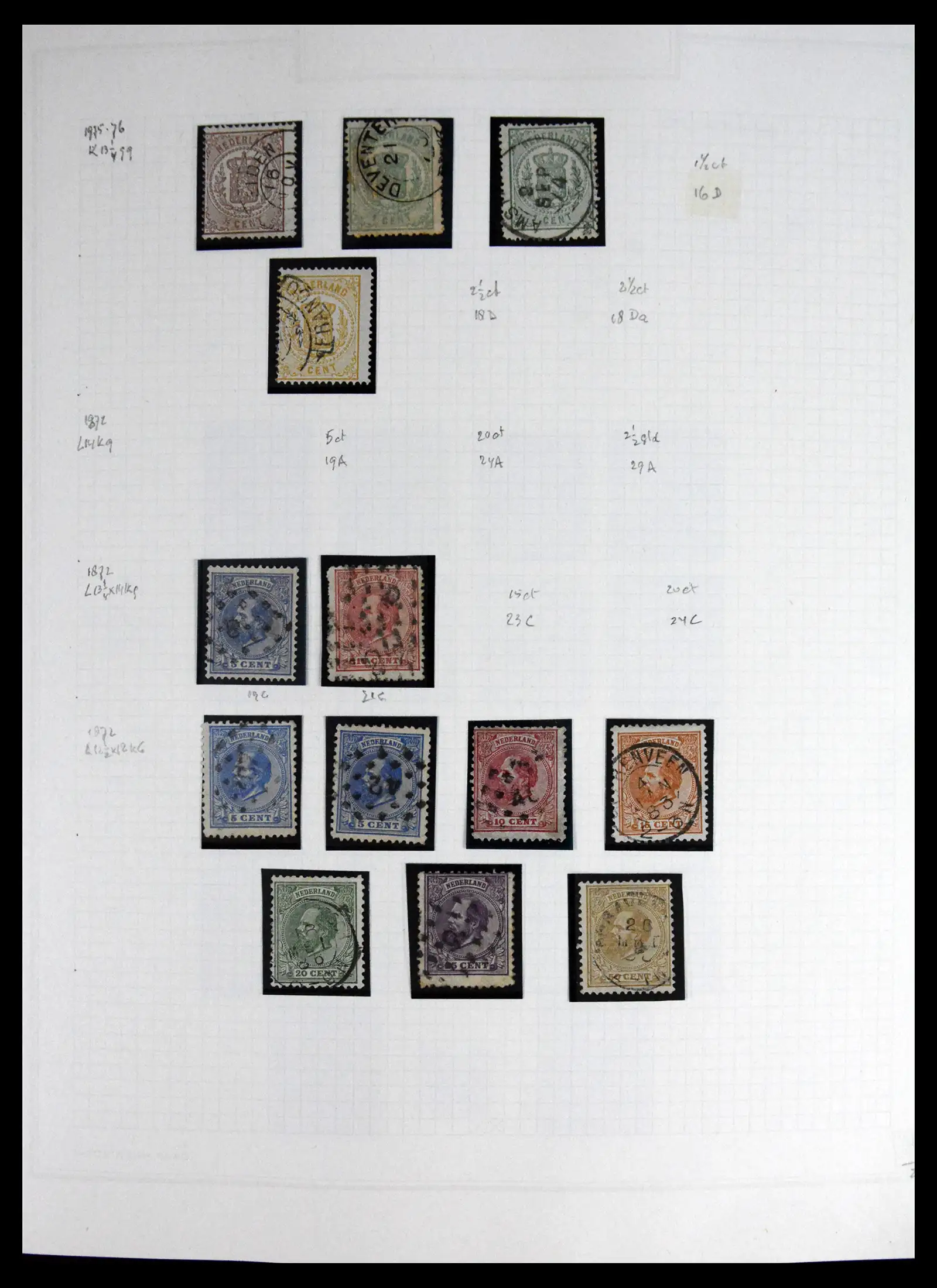 41605 0005 - Postzegelverzameling 41605 Nederland gespecialiseerd 1852-1998.