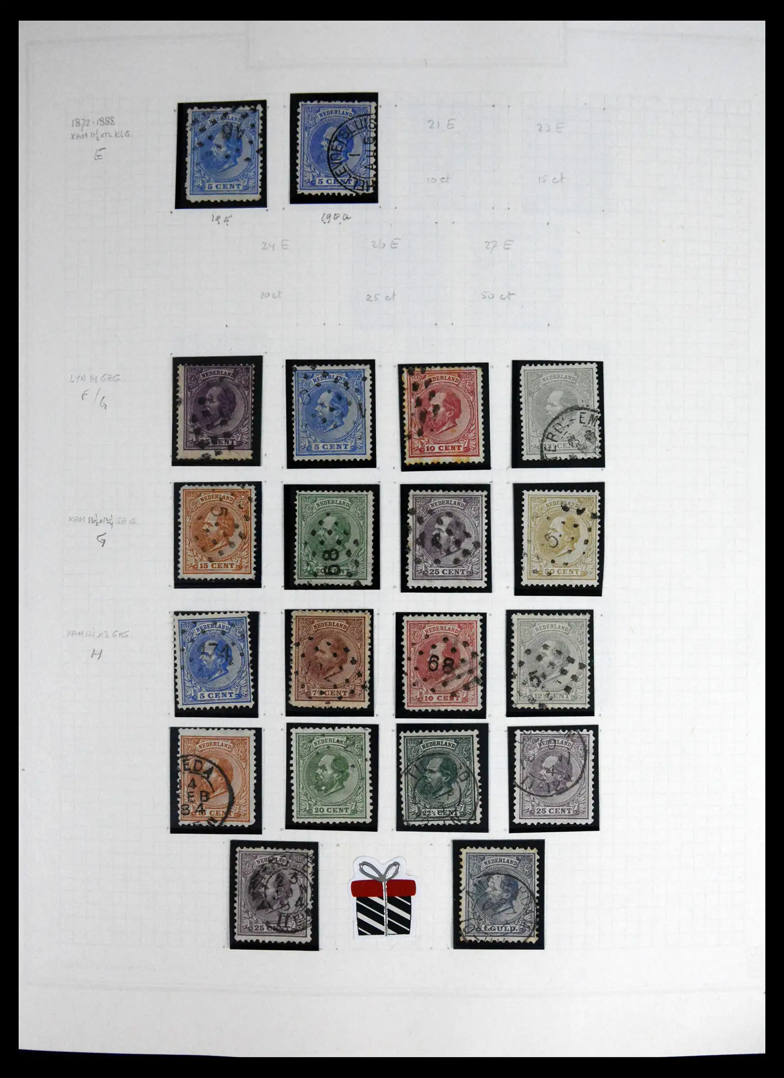 41605 0006 - Postzegelverzameling 41605 Nederland gespecialiseerd 1852-1998.