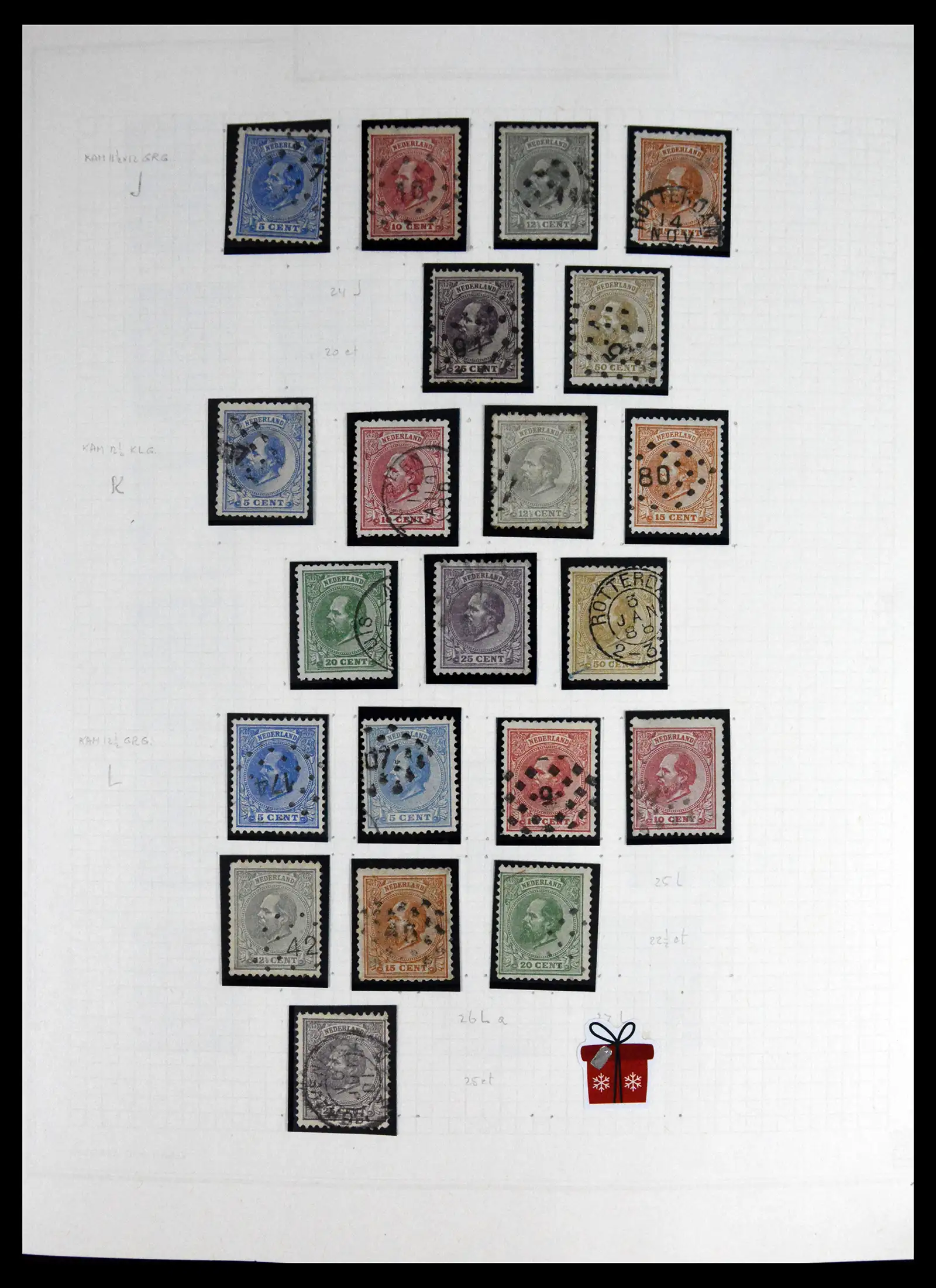 41605 0007 - Postzegelverzameling 41605 Nederland gespecialiseerd 1852-1998.