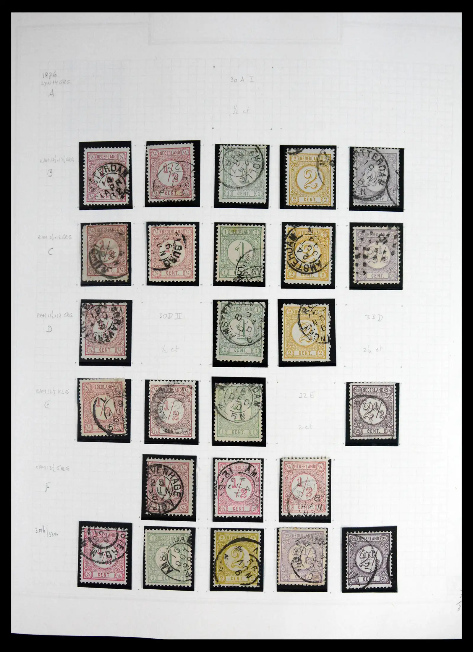 41605 0009 - Postzegelverzameling 41605 Nederland gespecialiseerd 1852-1998.