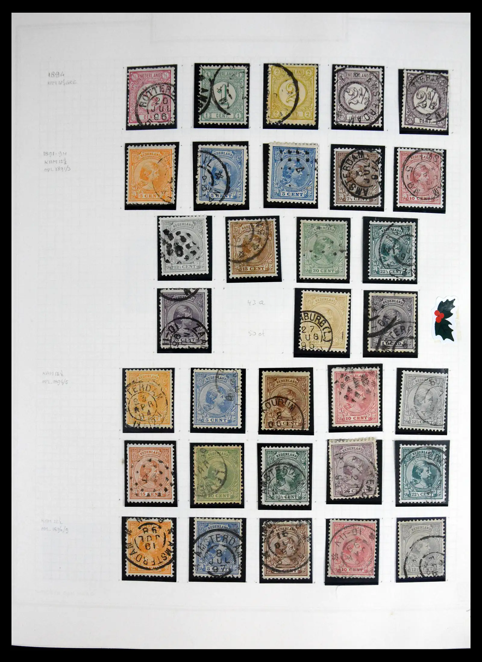 41605 0011 - Postzegelverzameling 41605 Nederland gespecialiseerd 1852-1998.