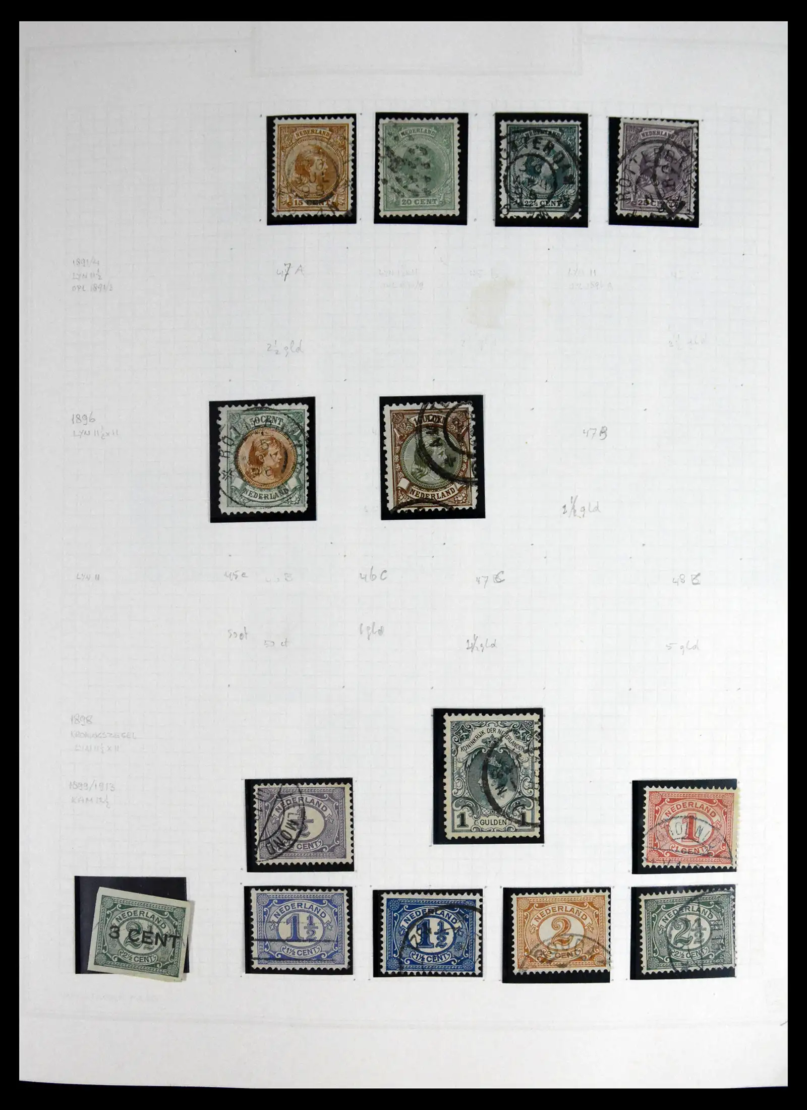 41605 0012 - Postzegelverzameling 41605 Nederland gespecialiseerd 1852-1998.