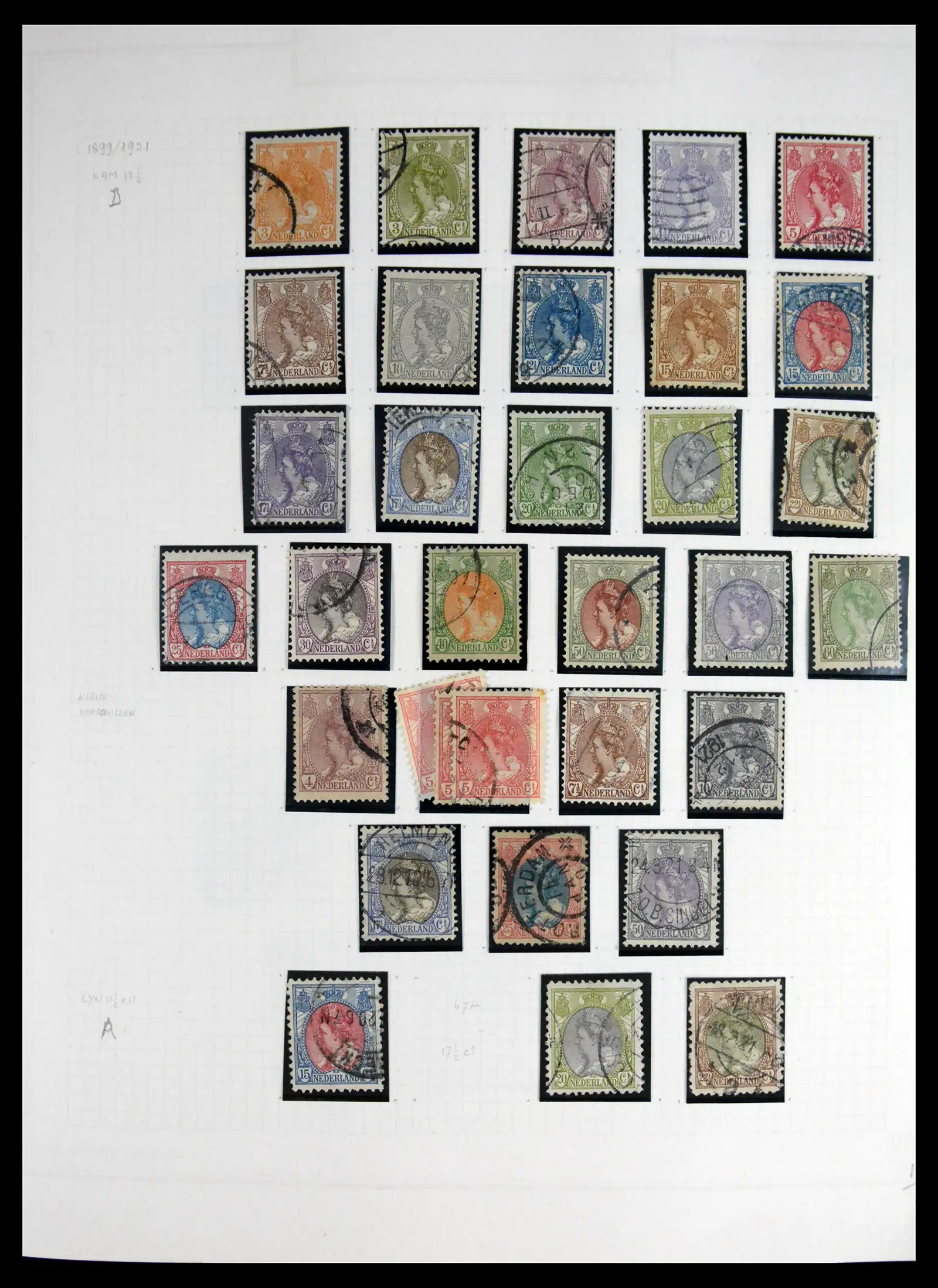 41605 0013 - Postzegelverzameling 41605 Nederland gespecialiseerd 1852-1998.