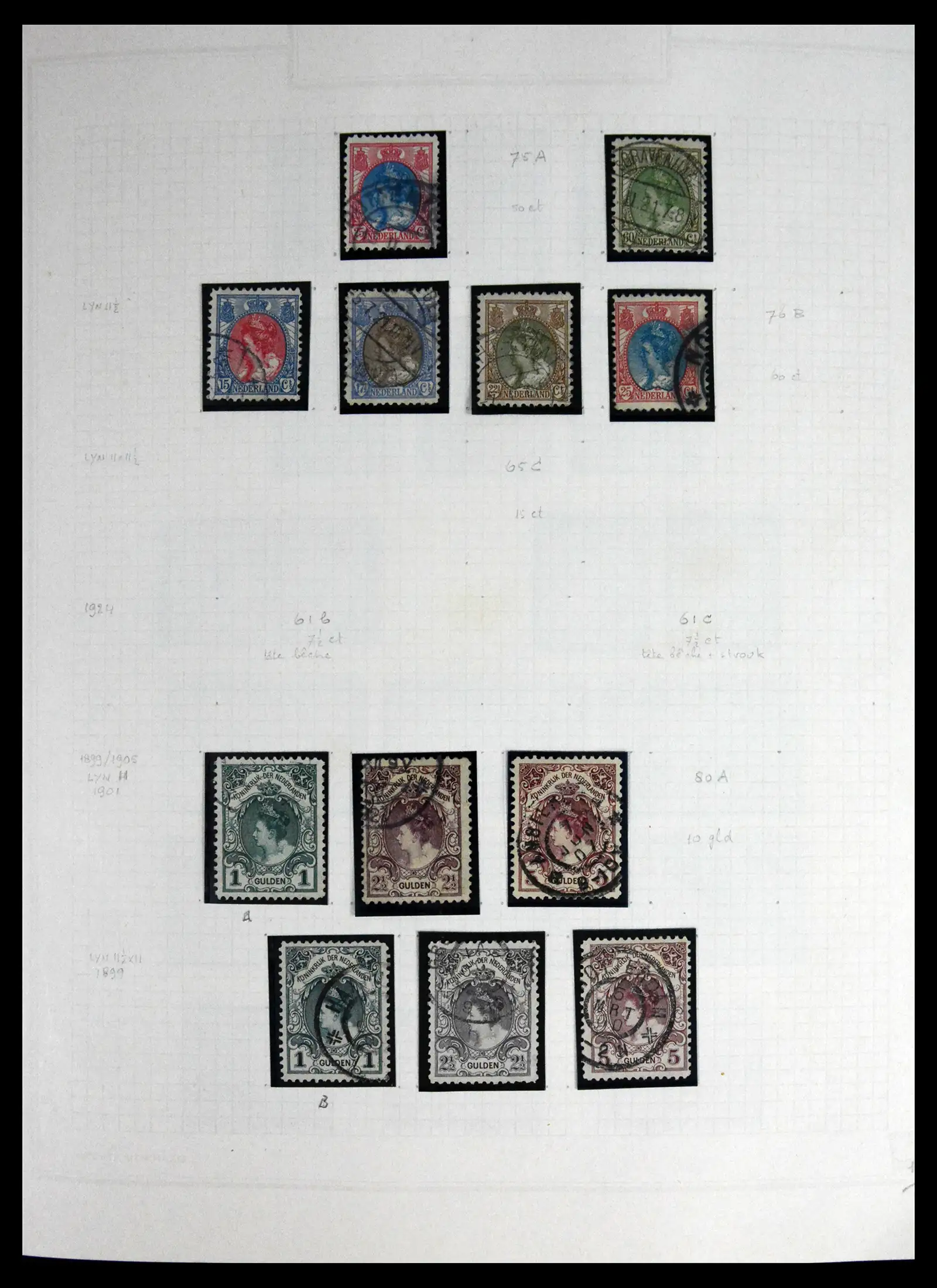 41605 0014 - Postzegelverzameling 41605 Nederland gespecialiseerd 1852-1998.