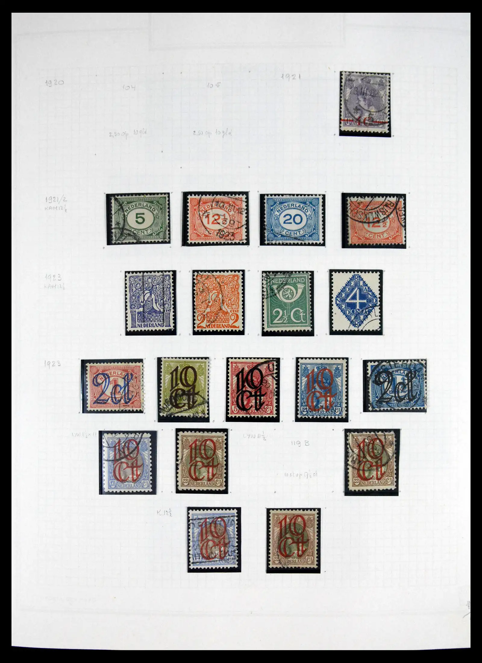 41605 0017 - Postzegelverzameling 41605 Nederland gespecialiseerd 1852-1998.