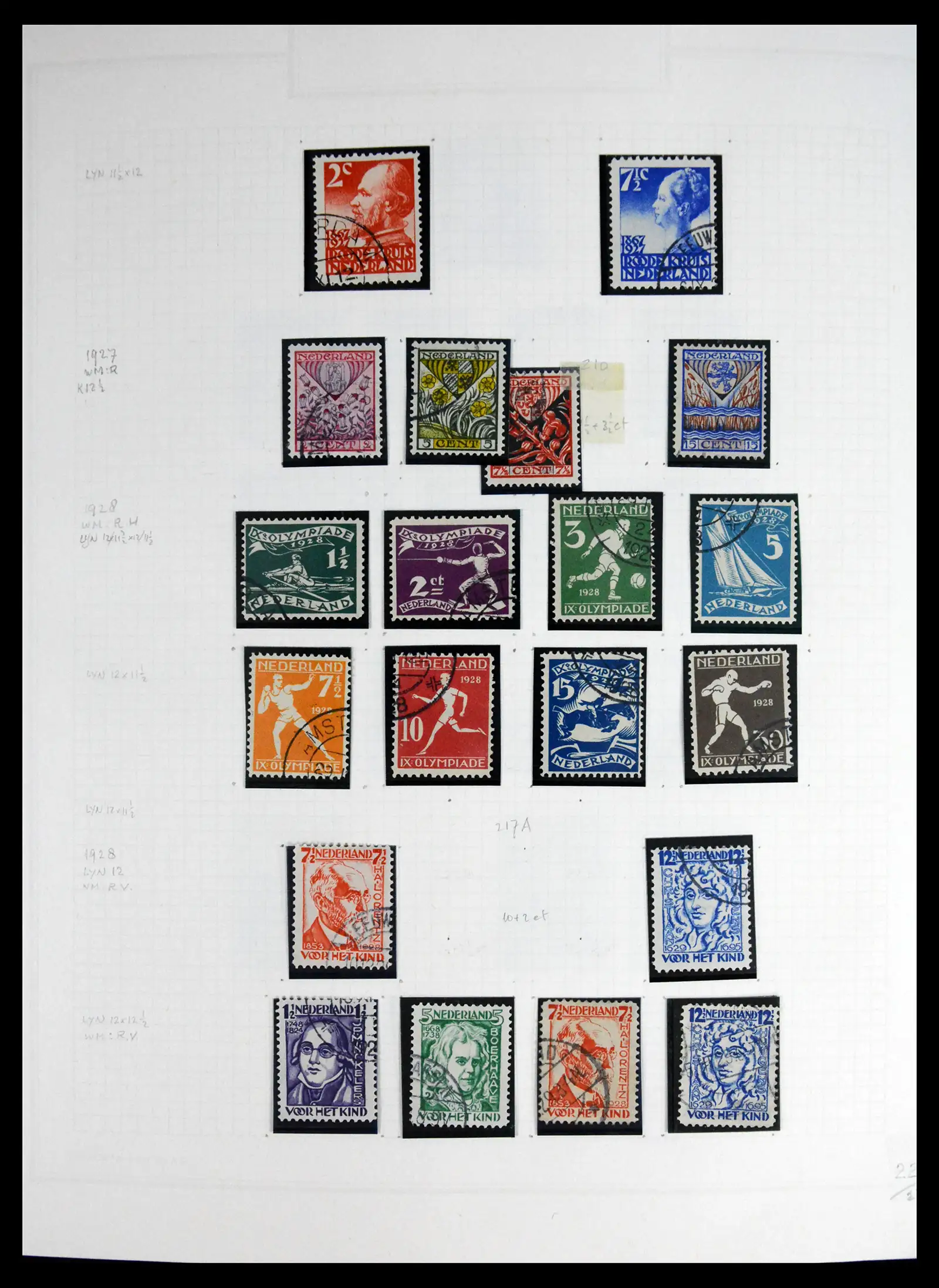 41605 0025 - Postzegelverzameling 41605 Nederland gespecialiseerd 1852-1998.