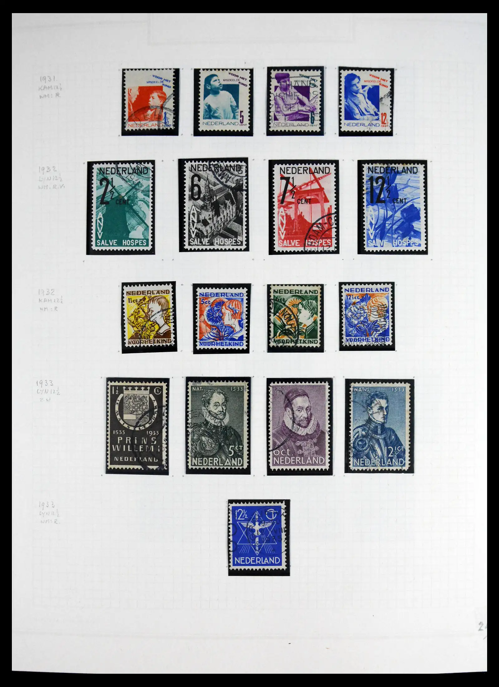 41605 0027 - Postzegelverzameling 41605 Nederland gespecialiseerd 1852-1998.