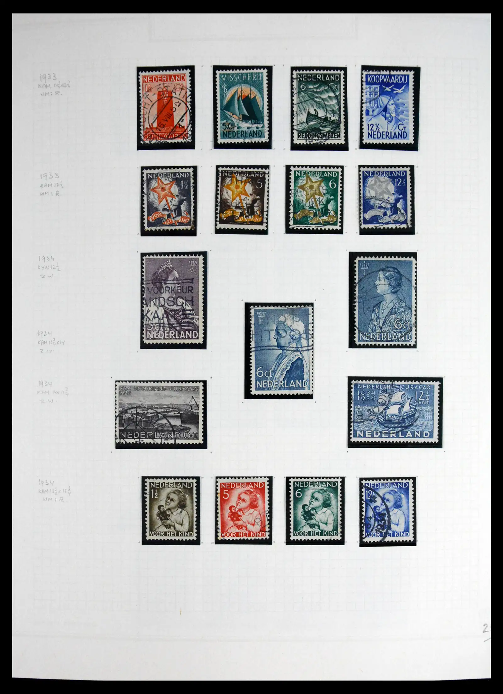 41605 0028 - Postzegelverzameling 41605 Nederland gespecialiseerd 1852-1998.